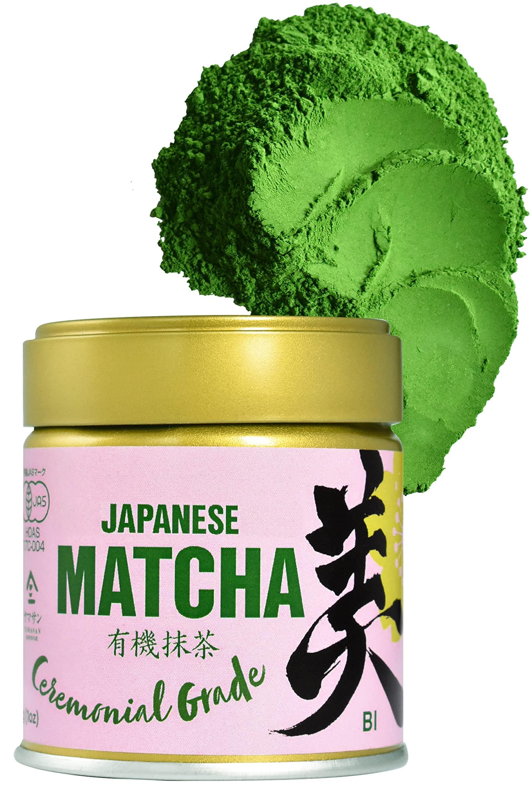 YAMASAN KYOTO UJI Japanese Matcha Green Tea Powder - Ceremonial Grade Matcha - 100% Authentic Japanese Origin From Uji Kyoto Japan (30g)