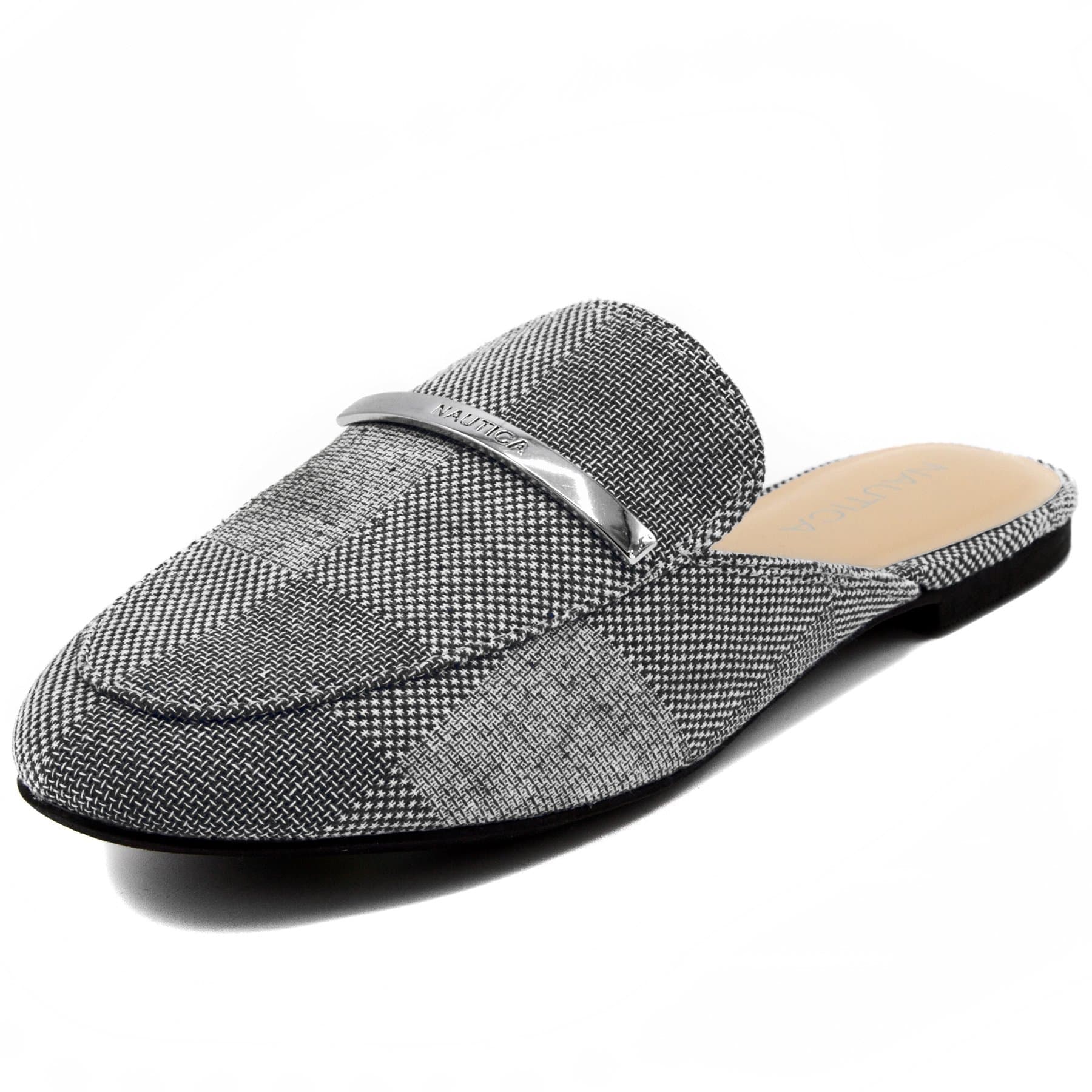 Nautica Women's Labella Mule Slide Backless Slip On Loafers-Black -8.5