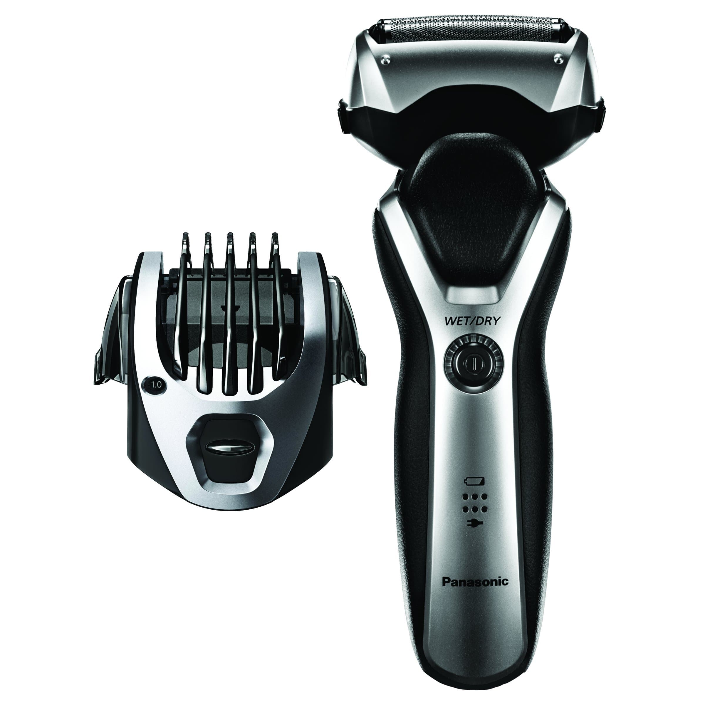 Panasonic ES-RT47-S Arc3 Electric Razor, Men's 3-Blade Cordless, Comb Trimming Attachment Included, Wet Dry Operation