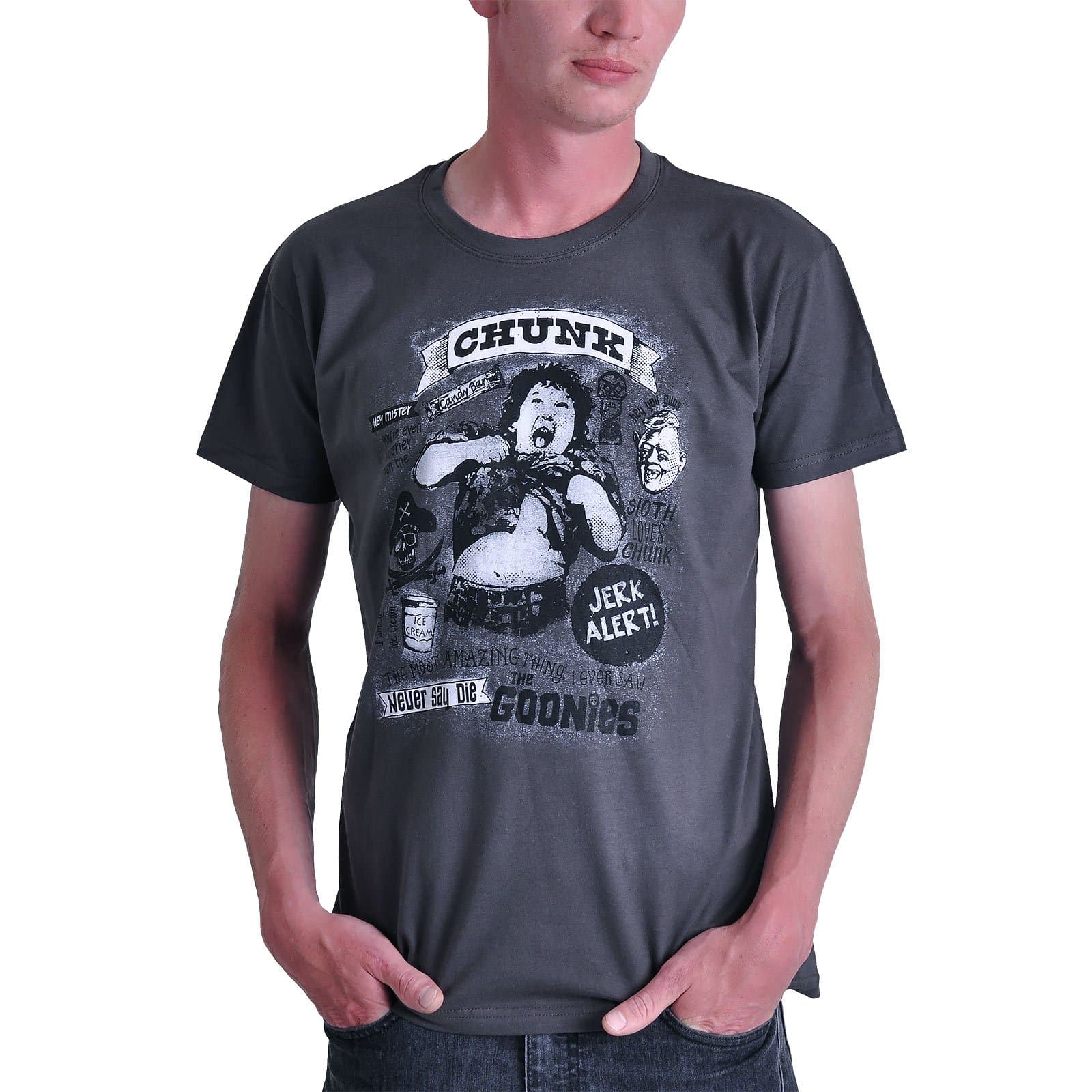 Goonies Chunk T-Shirt Cotton Grey by Elbenwald - L