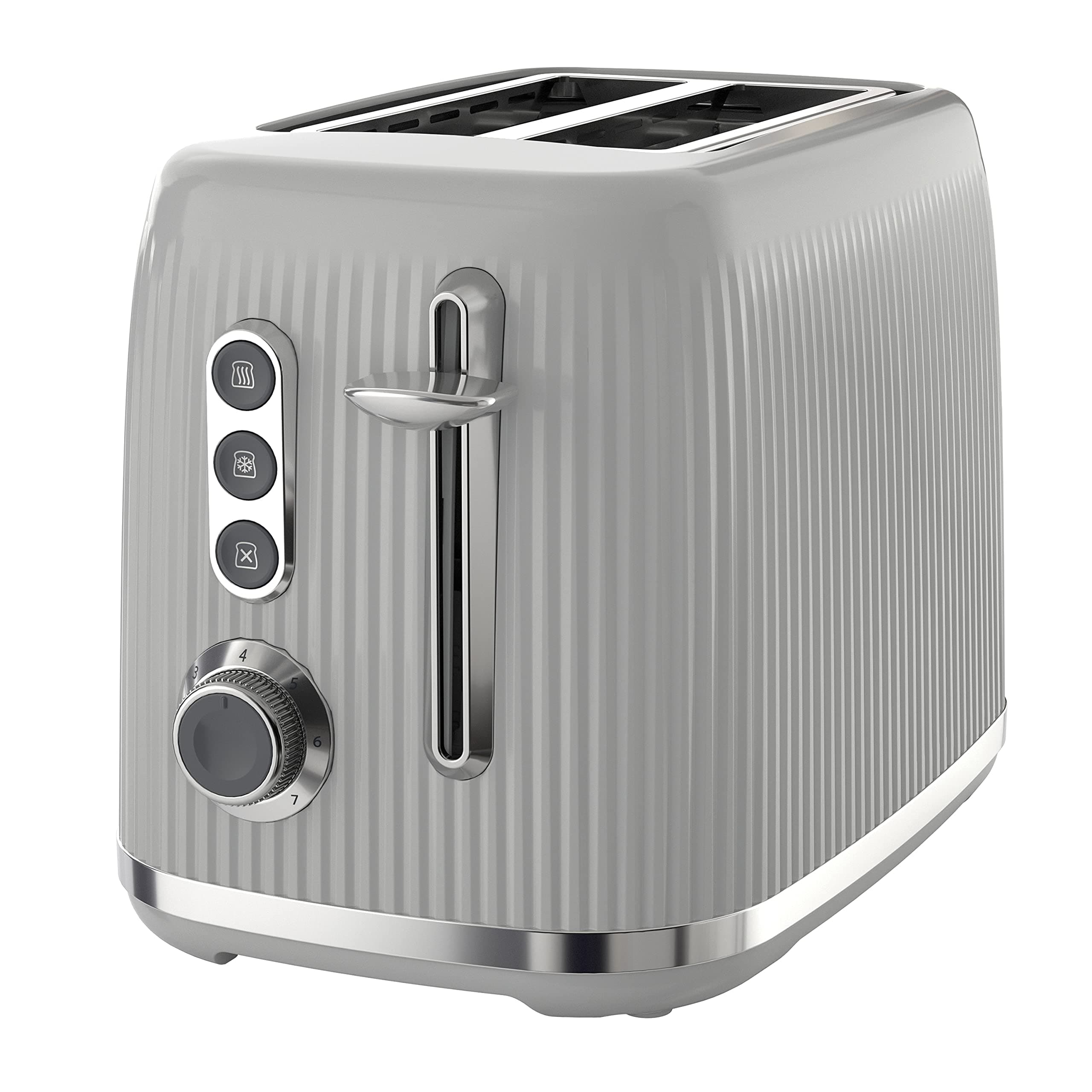 Breville Bold 2 Slice Toaster with High-Lift & Wide Slots | Grey & Silver Chrome [VTR002]