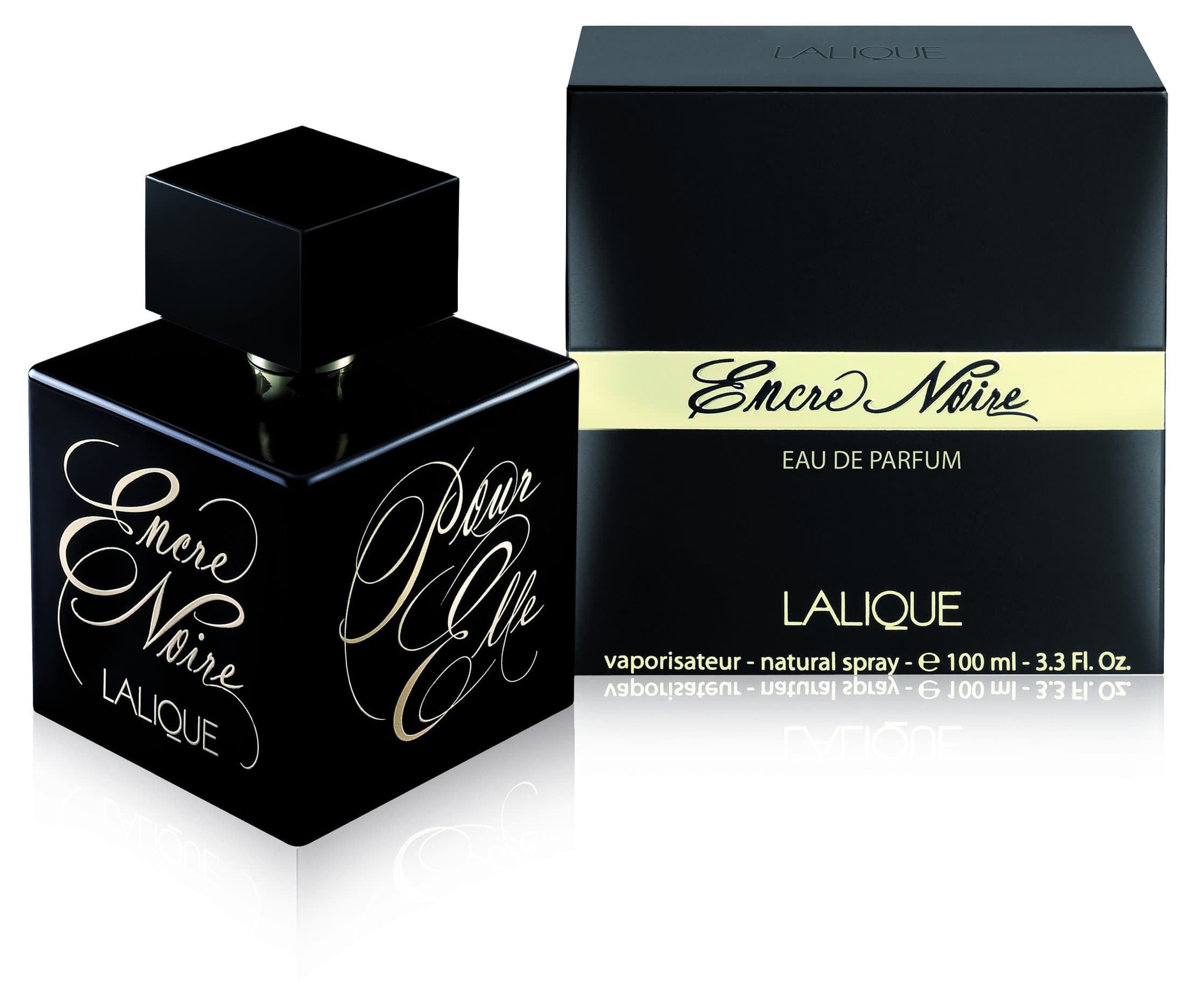 Lalique Encre Noire Pour Elle Eau de Parfum for her, 3.3 Fl Oz