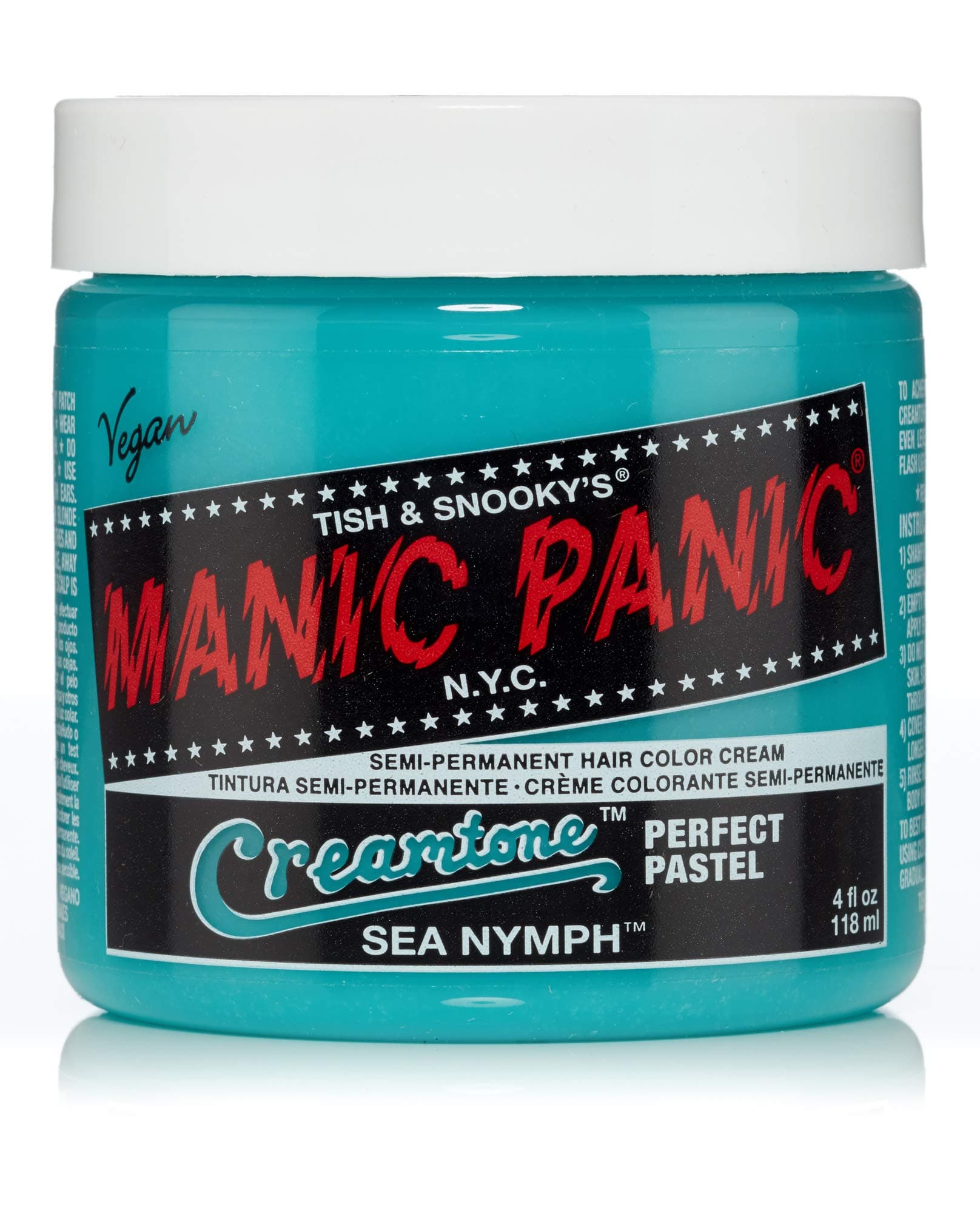 Manic Panic Creamtone Hair Colour Sea Nymph Pastel Green Dye Vegan Green by Manic Panic