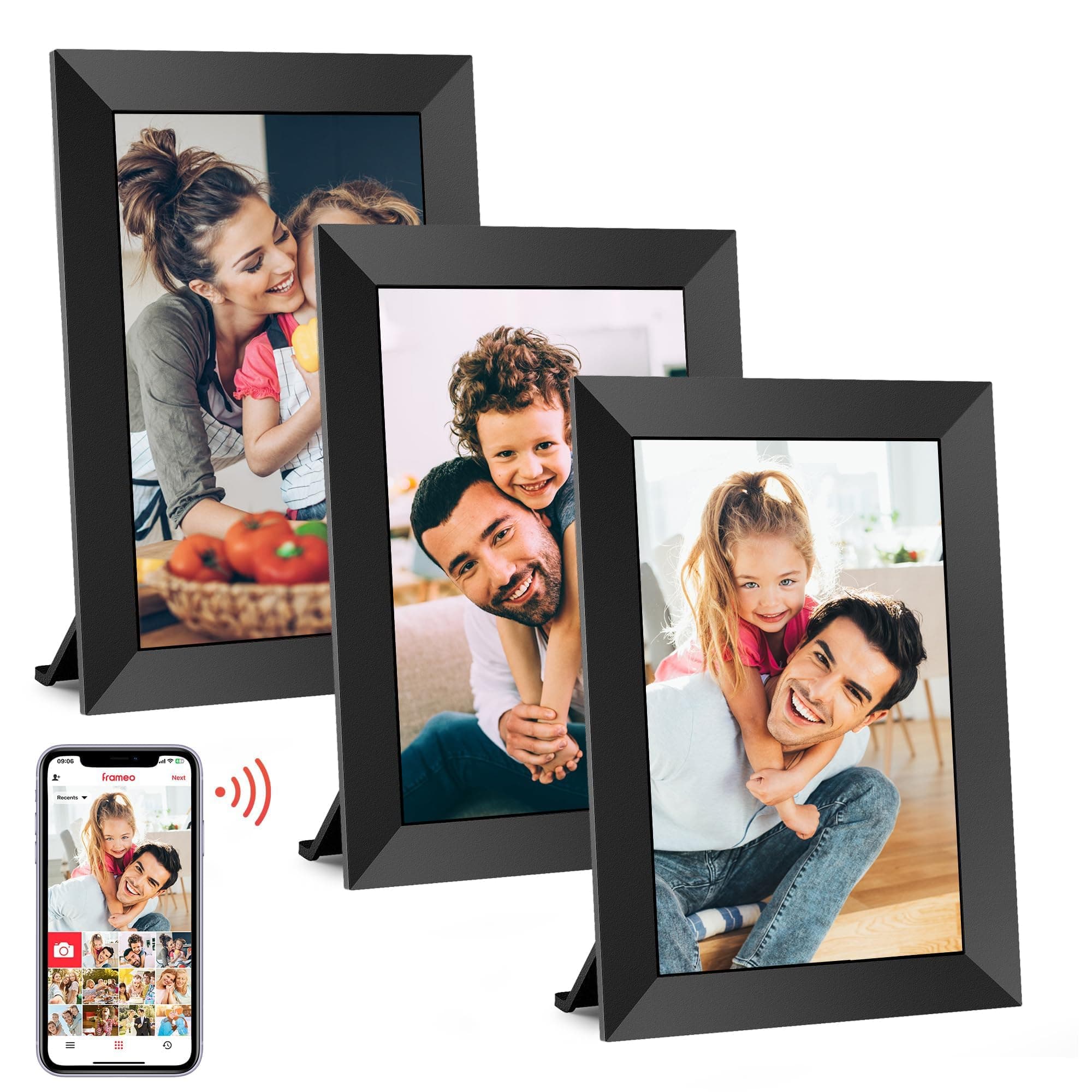 Frameo Digital Photo Frames WiFi 3 Pack
