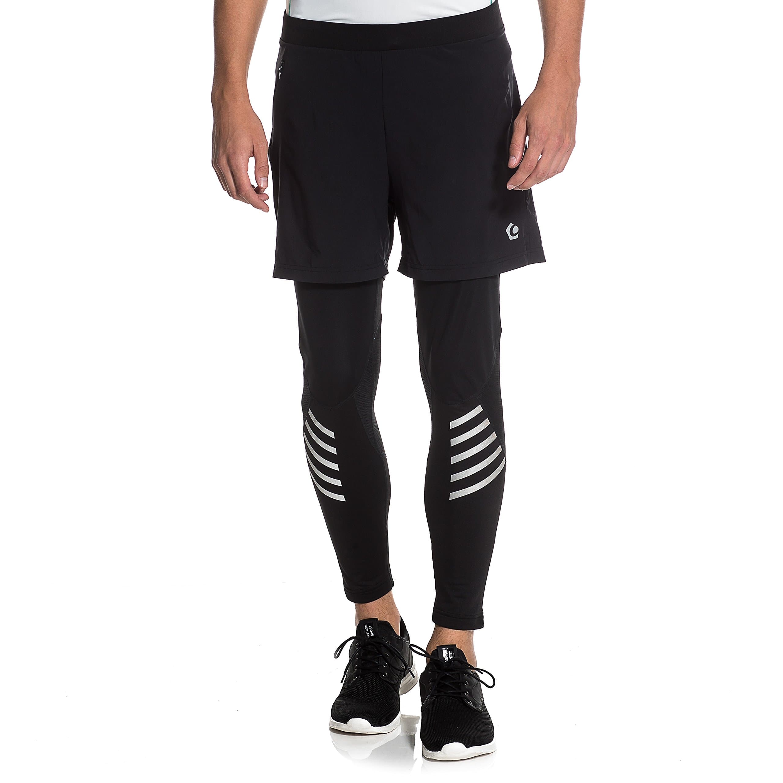 Gregster Pro Men’s Running Trousers – Sports Pants with Outer Layer and Zip Pocket