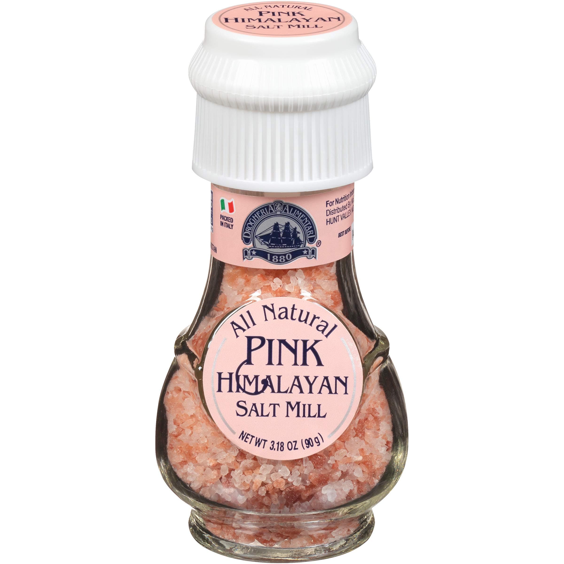 Drogheria & Alimentari All Natural Pink Himalayan Salt Mill, 3.18 oz