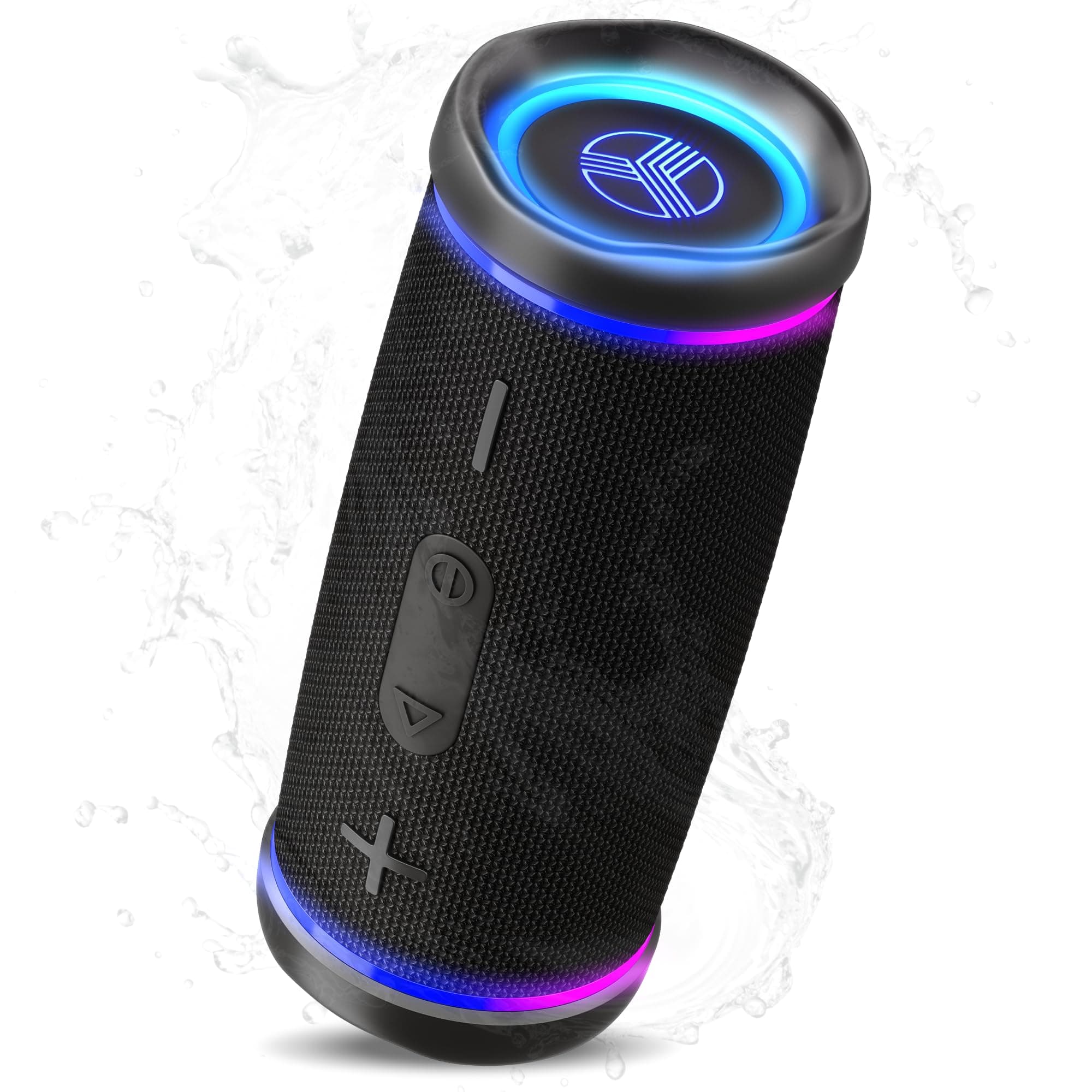 TREBLAB HD77 Revolutionary Bluetooth Speaker - Loud 360? HD Surround Sound, Wireless Dual Pairing, 25W Powerful Bass, 20H Battery, Best for Outdoor Sports - True IPX6 Waterproof, Cordless Blue Tooth
