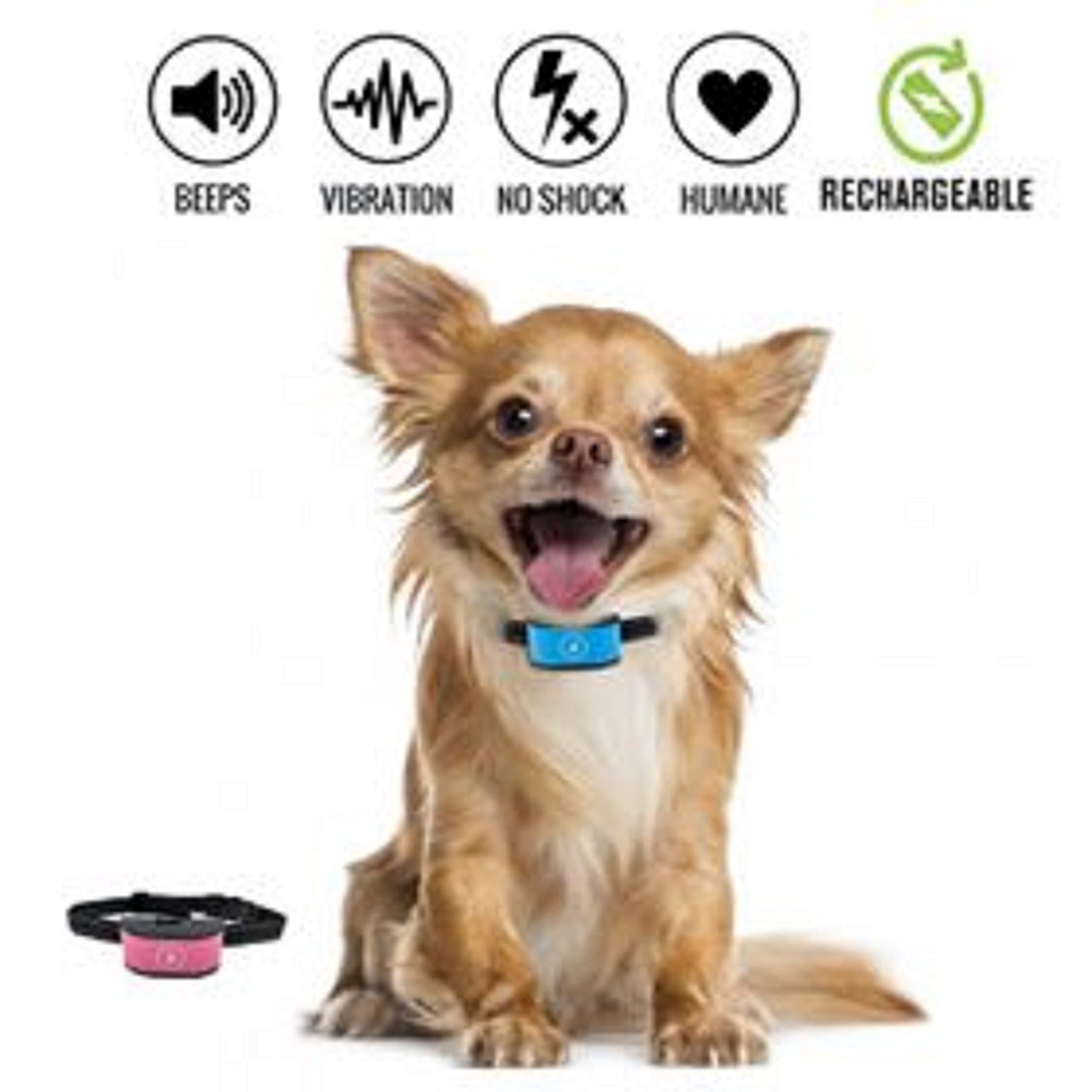 JAFAA Rechargeable Anti Bark Collar Stop Dog Barking Collar No Shock Bark Control Training Collar For Small And Medium Dogs Humane And Safe Bark Deterrent Rechargeable Bark Collars No Bark Collar