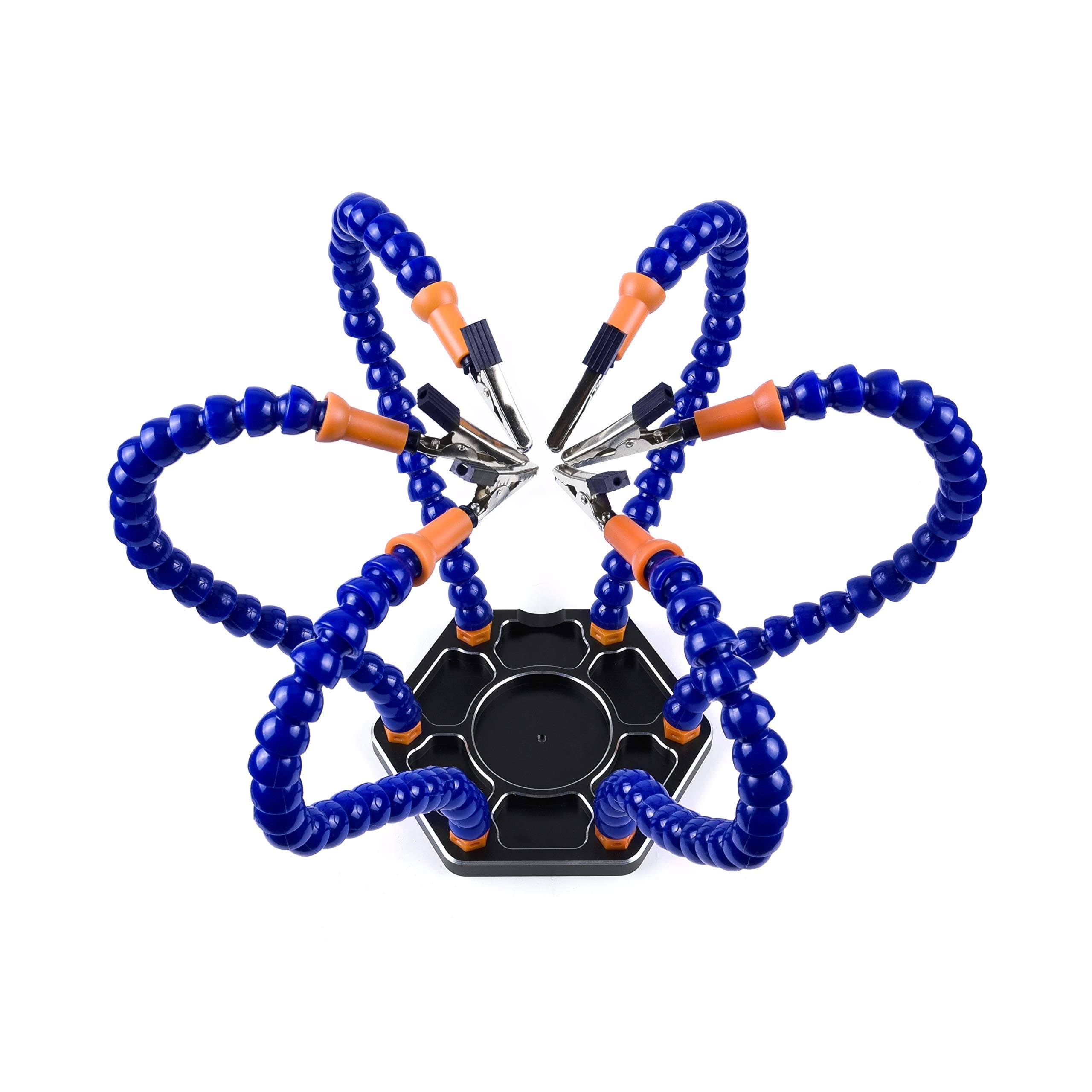 YoungRC Soldering Station with 6 Flexible Soldering Helping Hand Arms Soldering Tool for DIY Soldering,Assembly, Repair, Modeling, Hobby