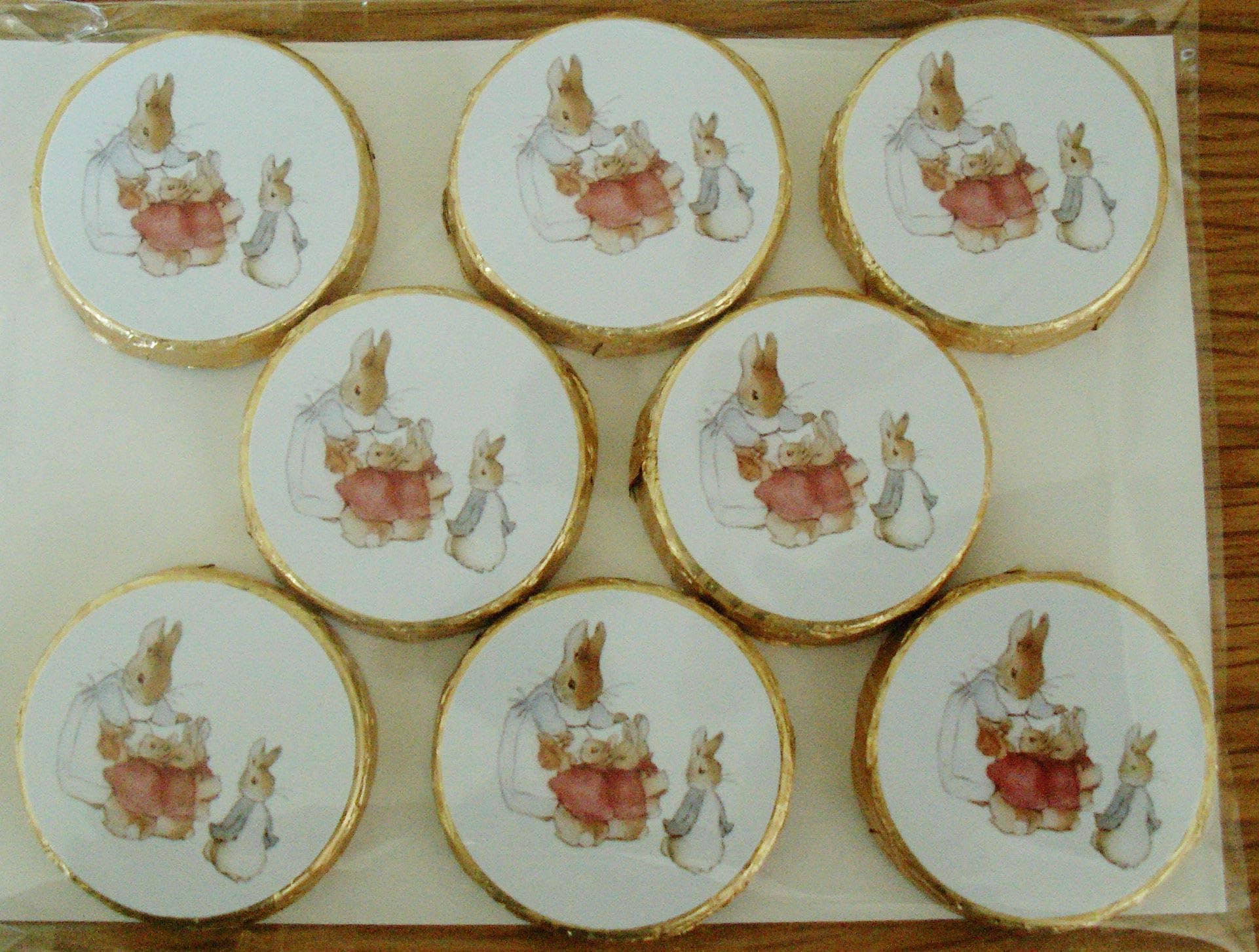 Peter Rabbit Family Favors/Party Table Decorations - Mint Crisp Chocolates Sweets