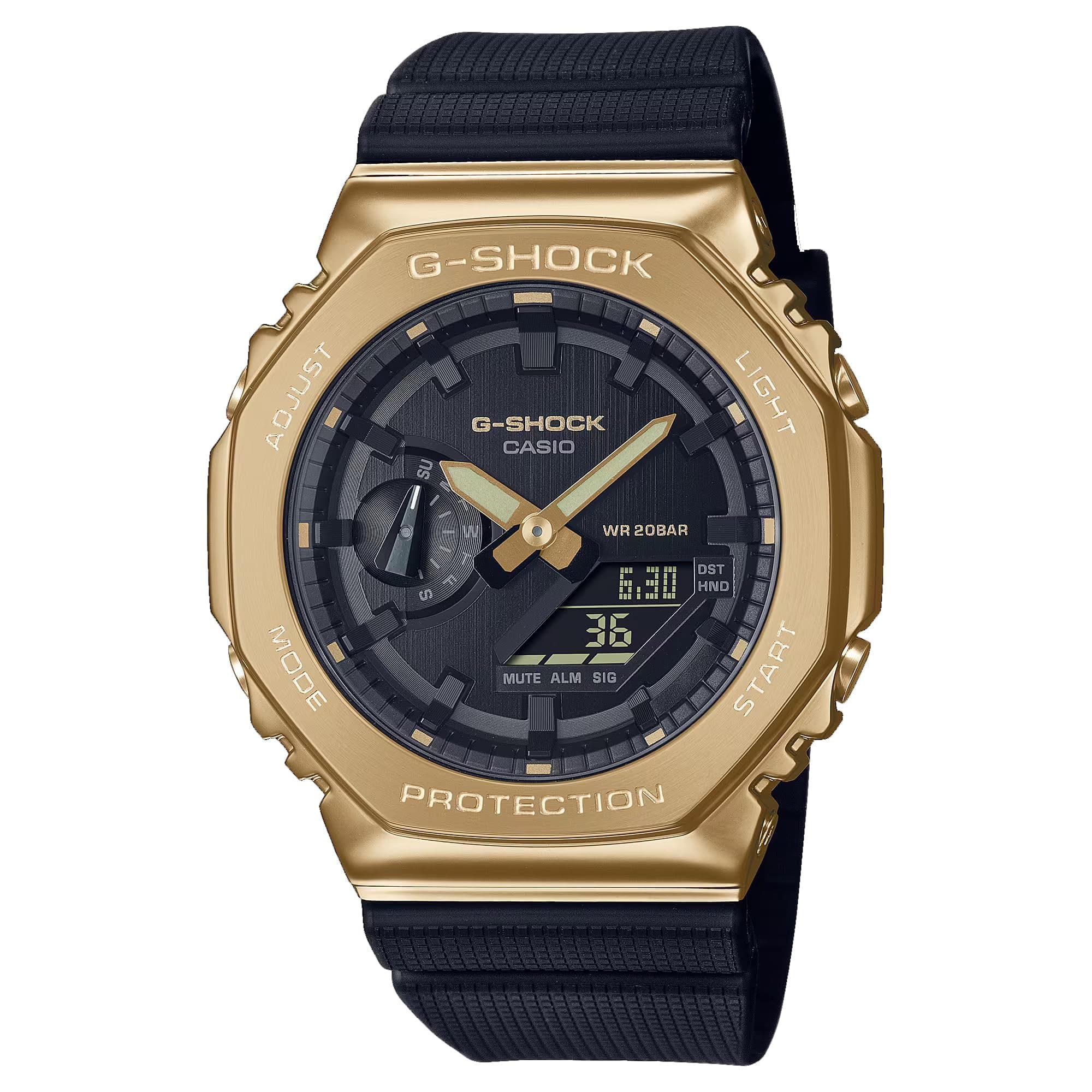 G-Shock Men's GM2100 Black Gold (GM2100G-1A9), Black/Gold, One Size, sport