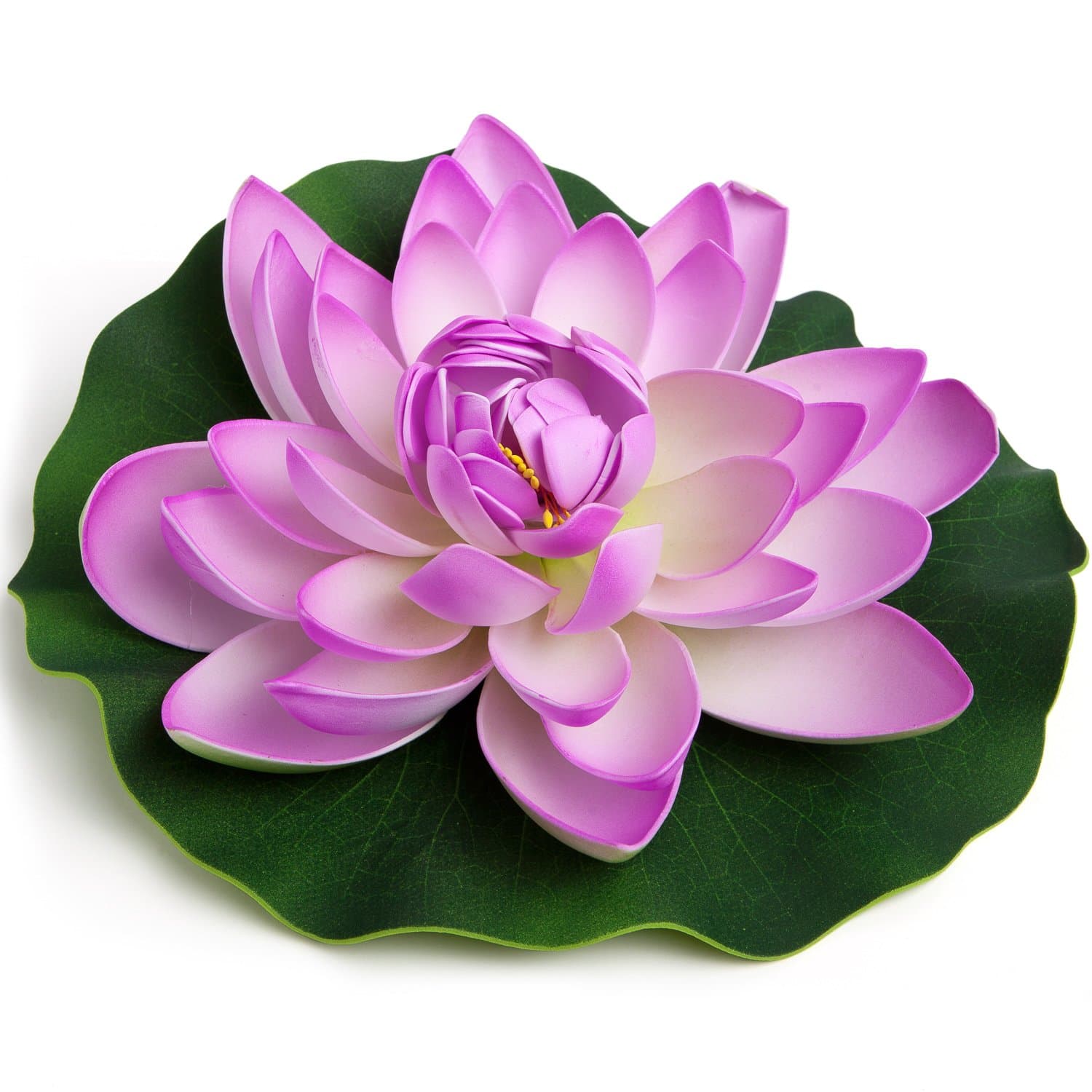 Simply Essentials Best Floating Flowers Set of 6 for Weddings - Pools - Holidays - Aquarium - Wedding Decorations - Hot Tubs - Large - 8 1/2 Inch Each (Lavendar)