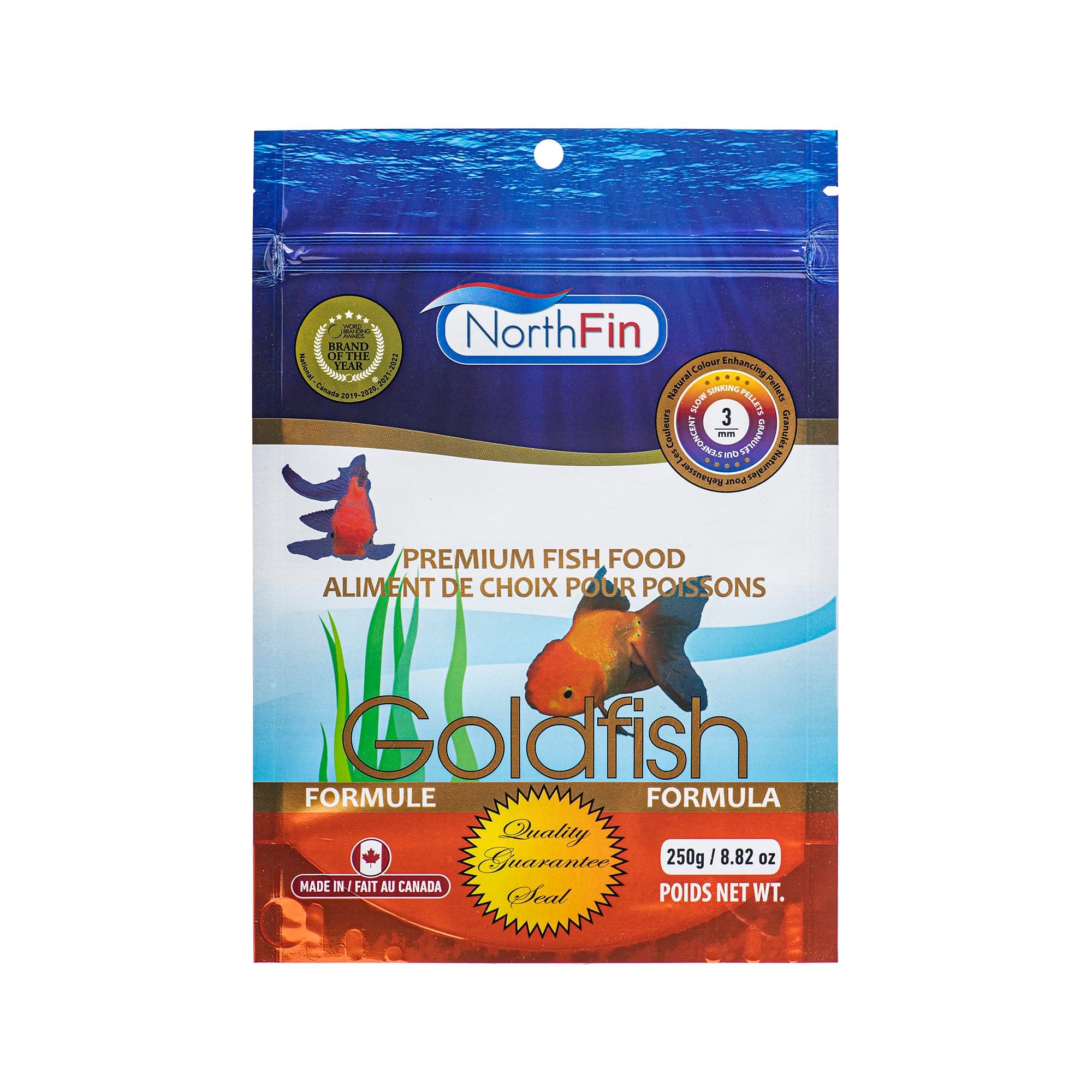 Northfin Goldfish Formula - 3 mm Sinking Pellets - 250 g