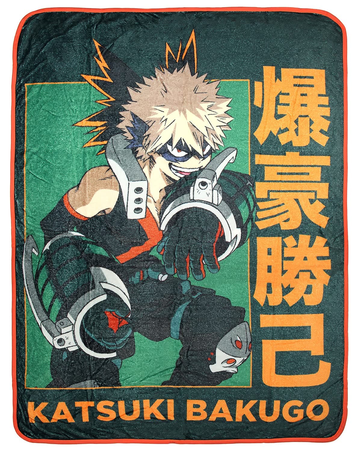 JUST FUNKY My Hero Academia Anime Manga Katsuki Bakugo Super Plush Fleece Throw