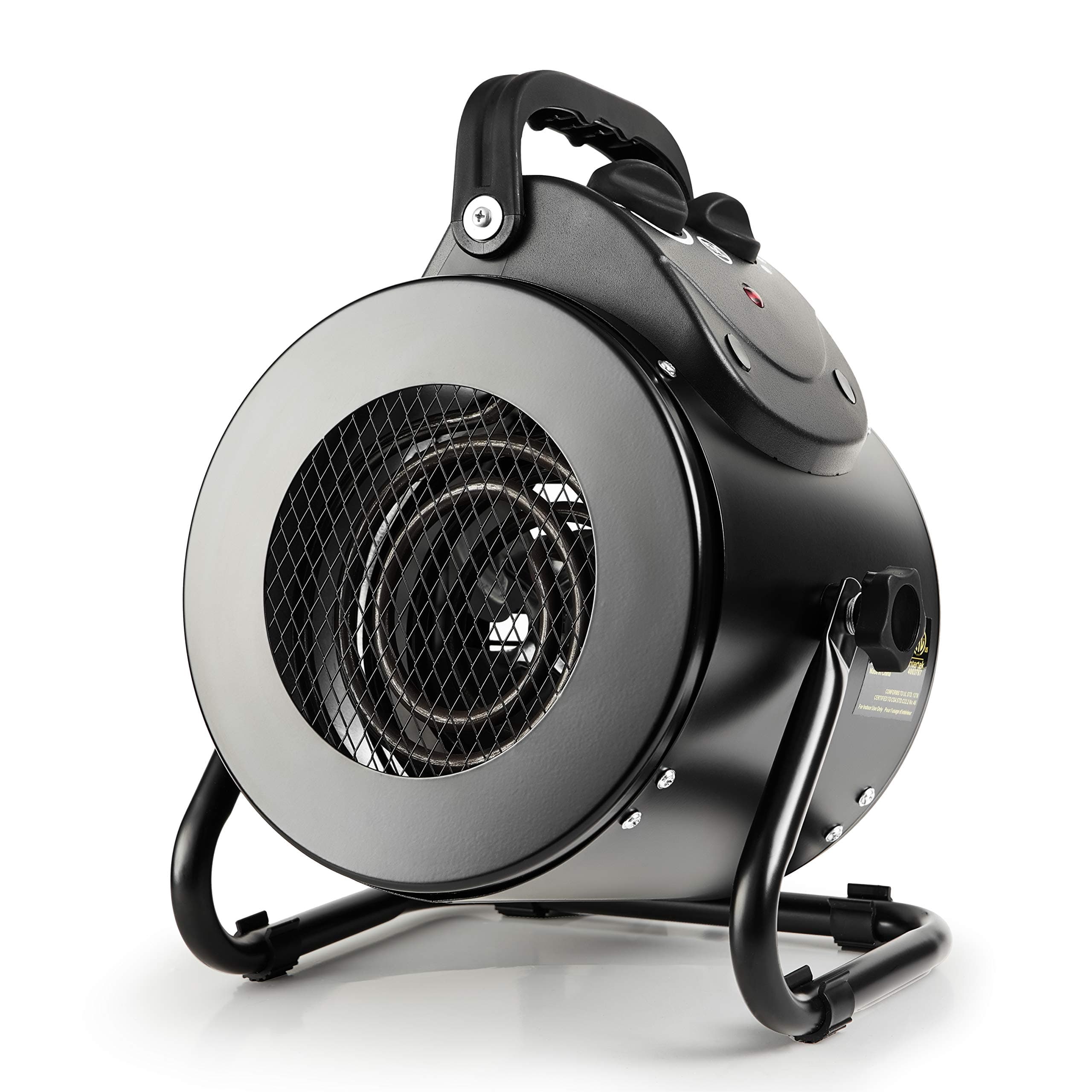 Electric Heater Fan, Portable With Overheat Protection, Fast Heating, Small for Greenhouse, Grow Tent, Workplace, Garage