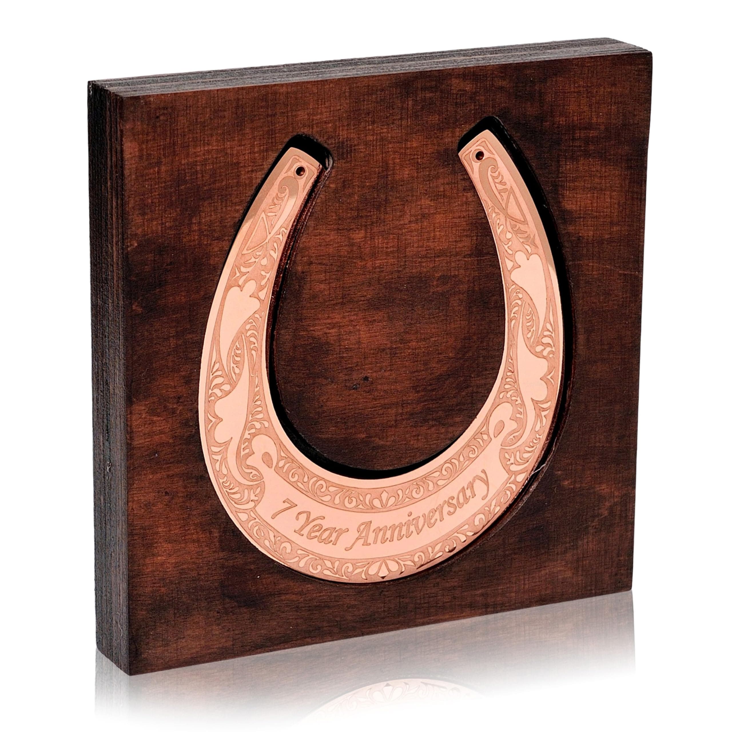 Copper Horseshoe - 7 Year Anniversary, Copper Gift For 7th Anniversary, 7th wedding present