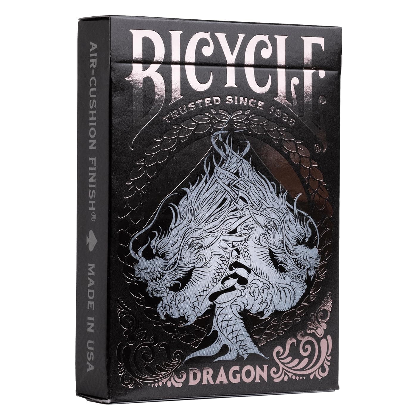 Black Dragon Playing Cards - 1 Deck, Air Cushion Finish, Professional, Superb Handling & Durability, Great Gift For Card Collectors, 20 mm x 66 mm x 95 mm