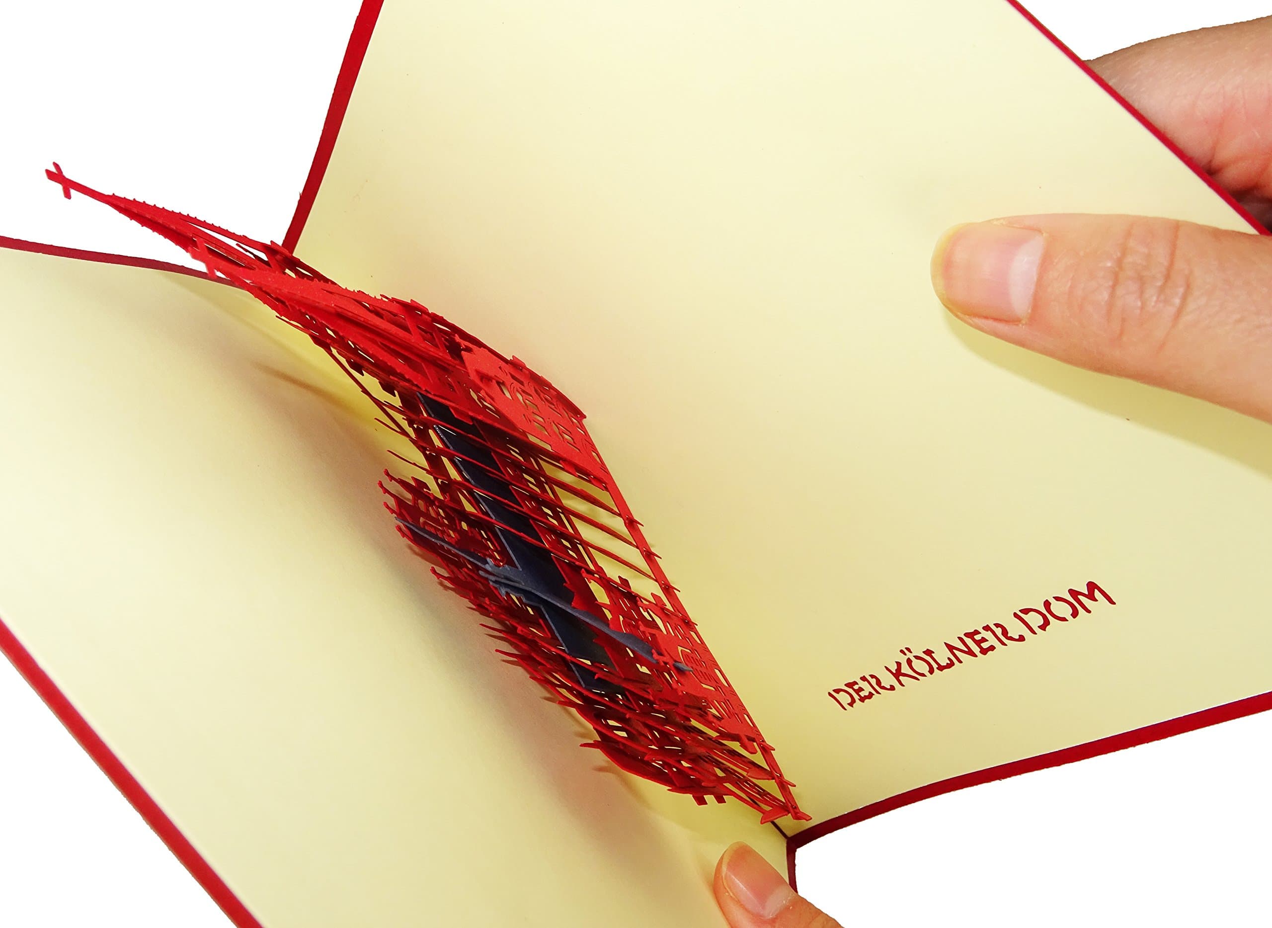 Cologne Cathedral Design Kölner Dom Design 3D Pop Up Card Greeting Card Birthday Card Germany Cologne Souvenir Gift