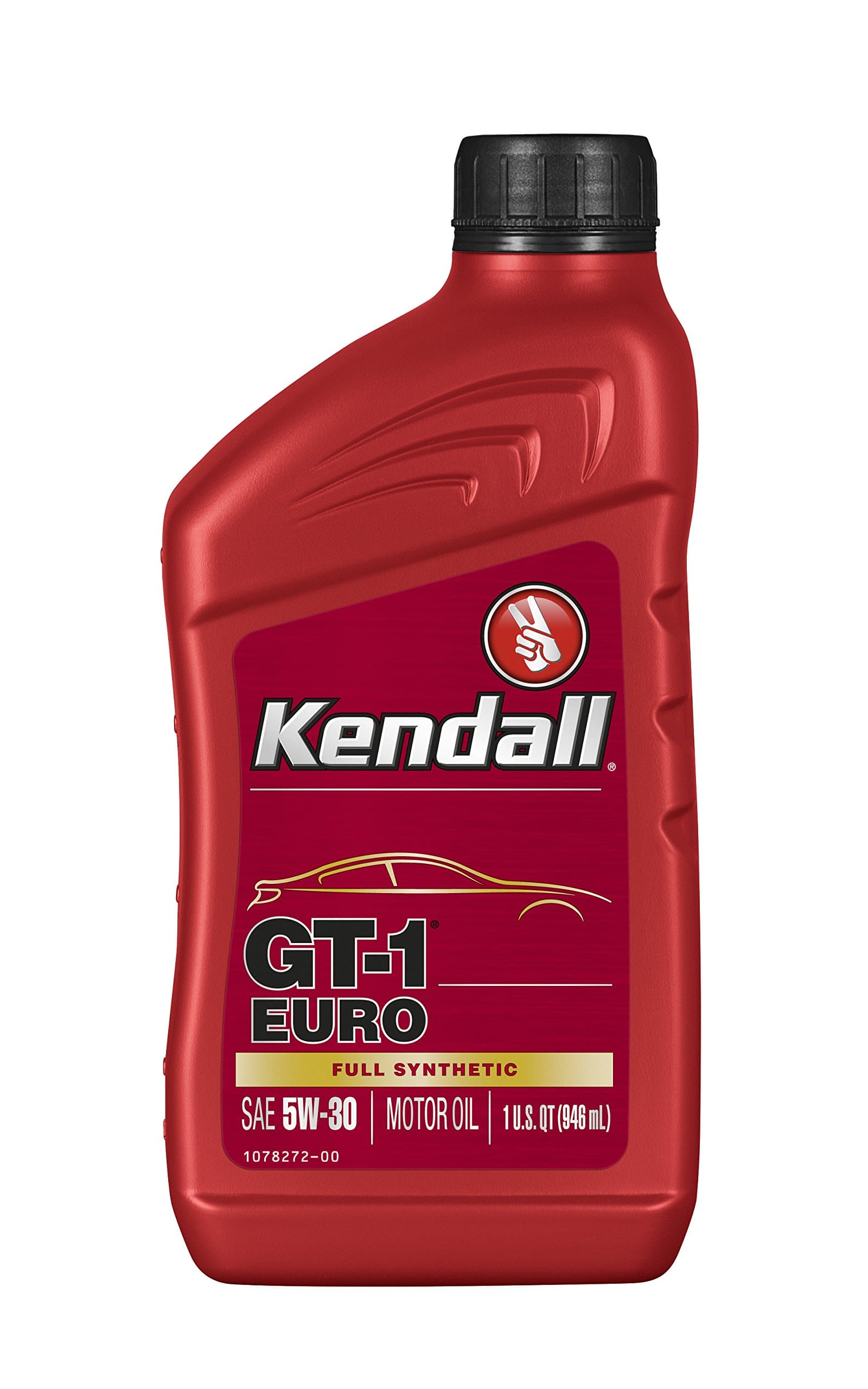 Kendall 1078251 Euro Motor (GT-1 Full Synthetic Oil 5W30-1 Quart), 32 fl. oz, 1 Pack