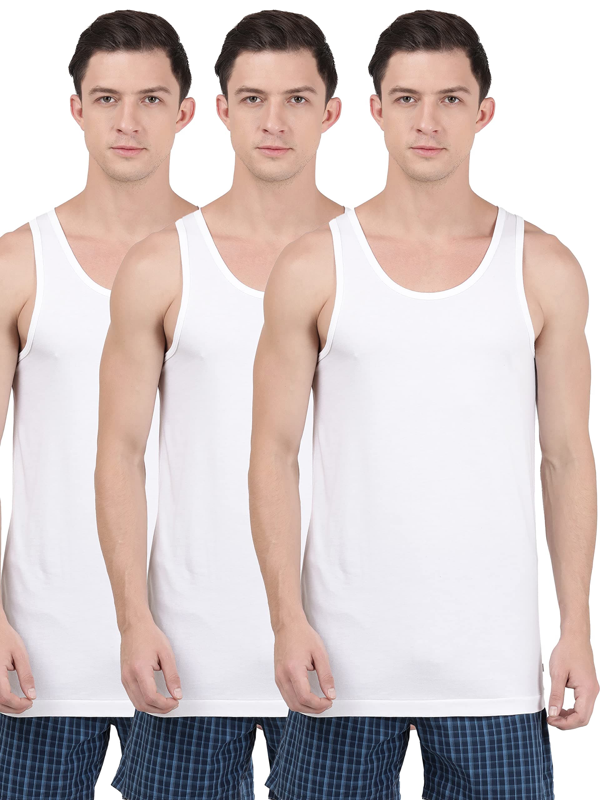 Men's Pack of 3 Vests Vest (Pack of 3)