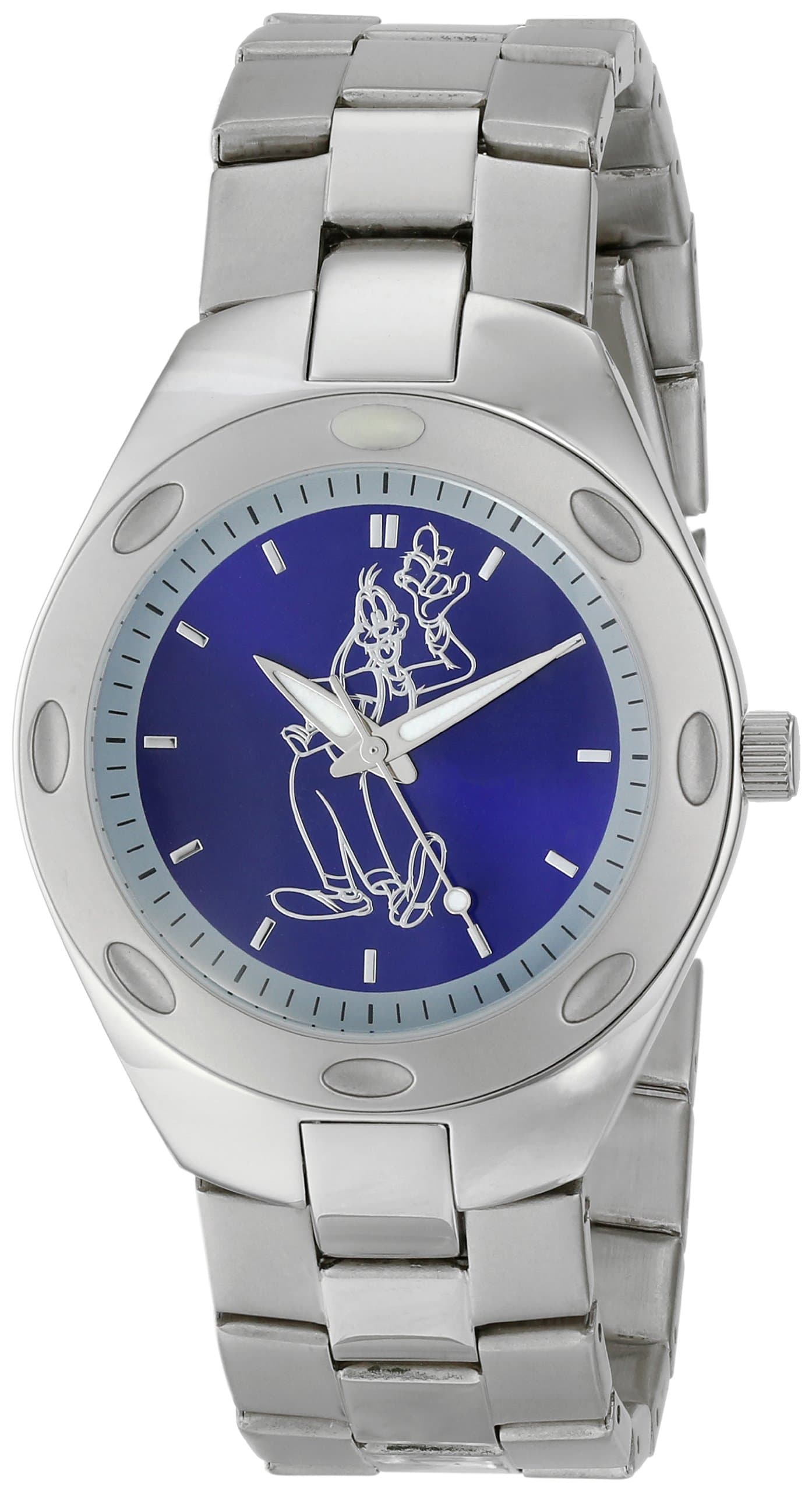 Disney Men's 59007-10 Stainless Steel Goofy Watch