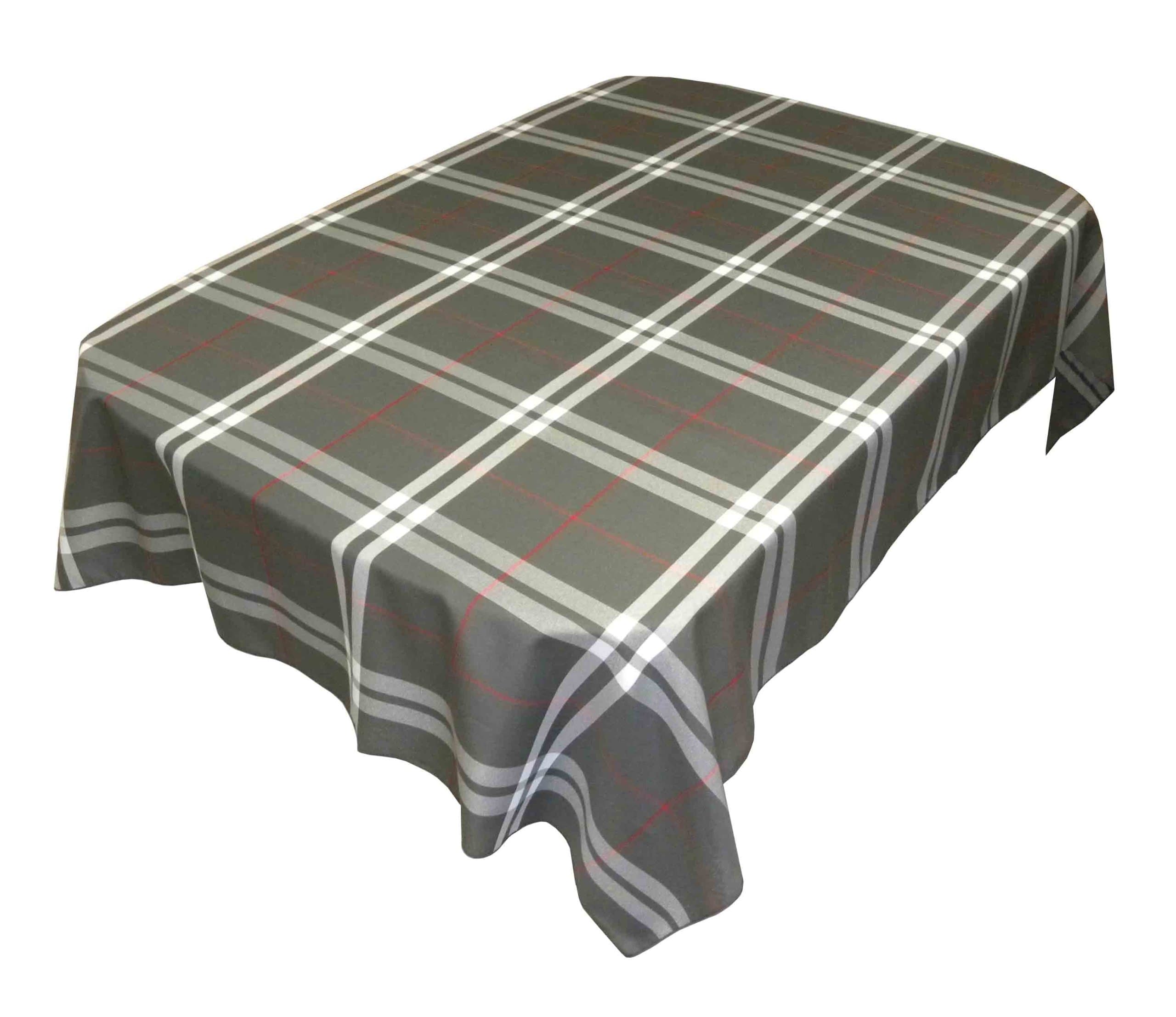 MYLES 60" x 84", Urban Plaid Oblong Tablecloth, Brand
