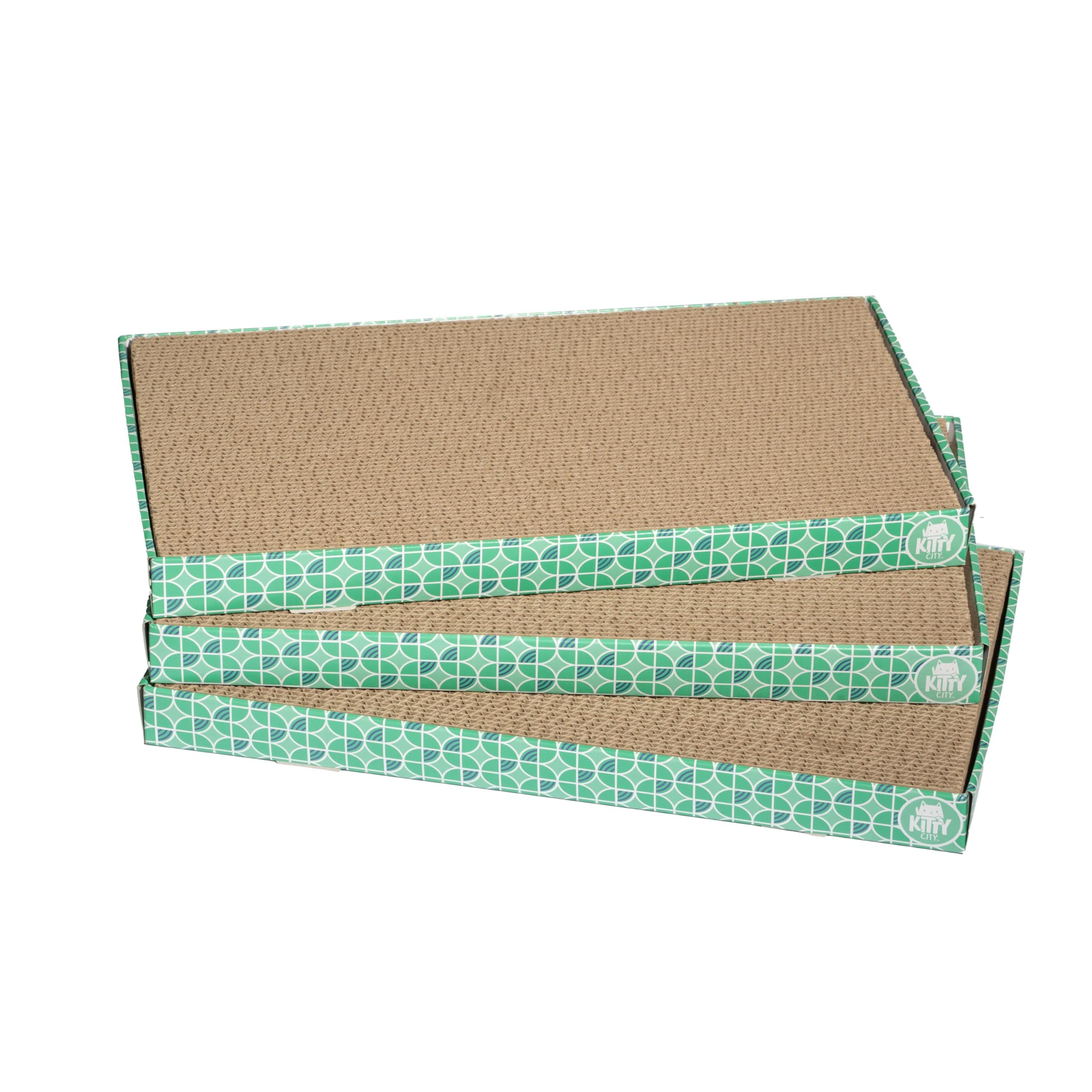 XL Wide Corrugate Scratchers, 3 Piece(Longer Lasting Cardboard)