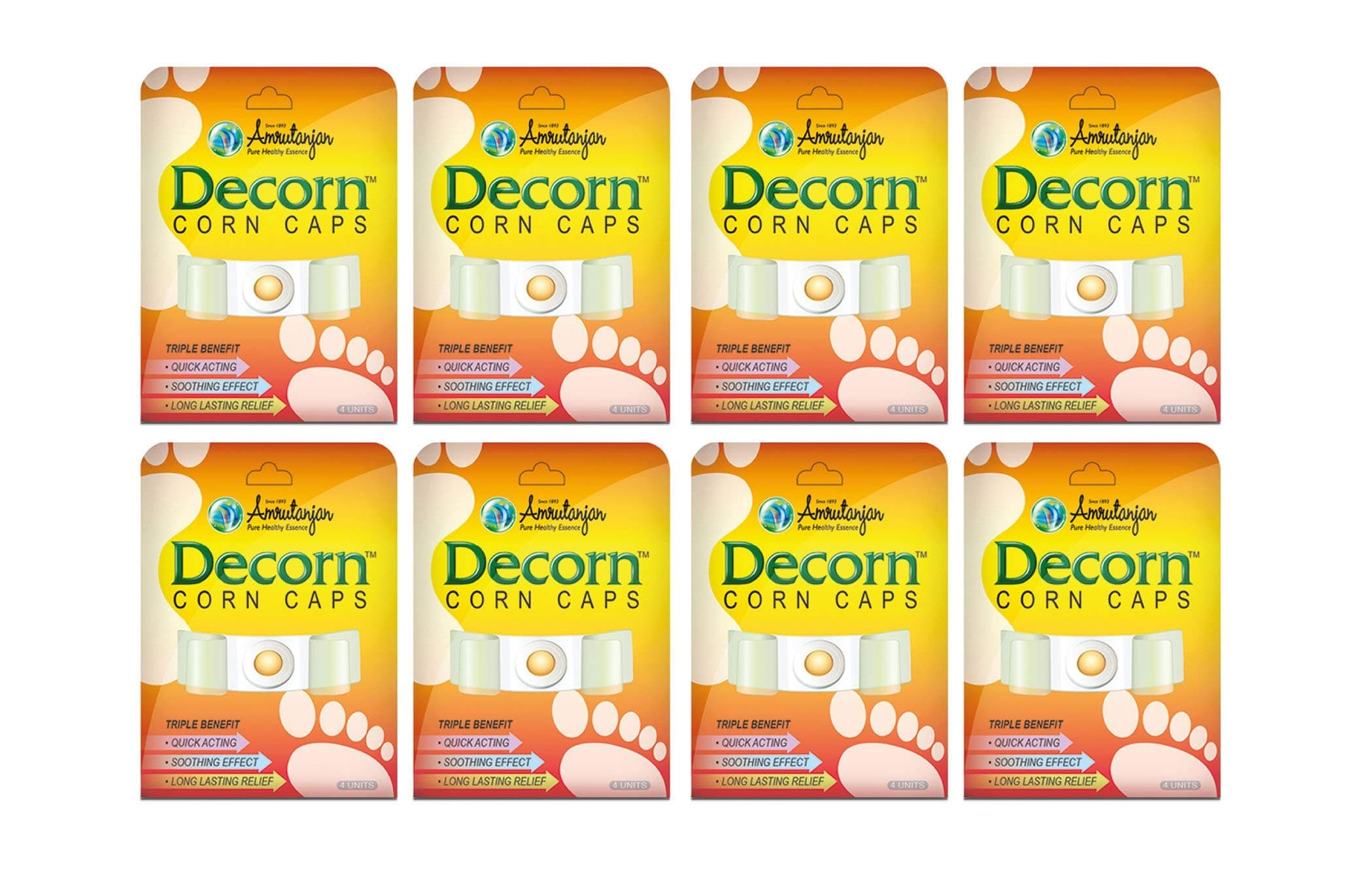 AMRUTANJAN DECORN CORN CAPS - PACK OF 10