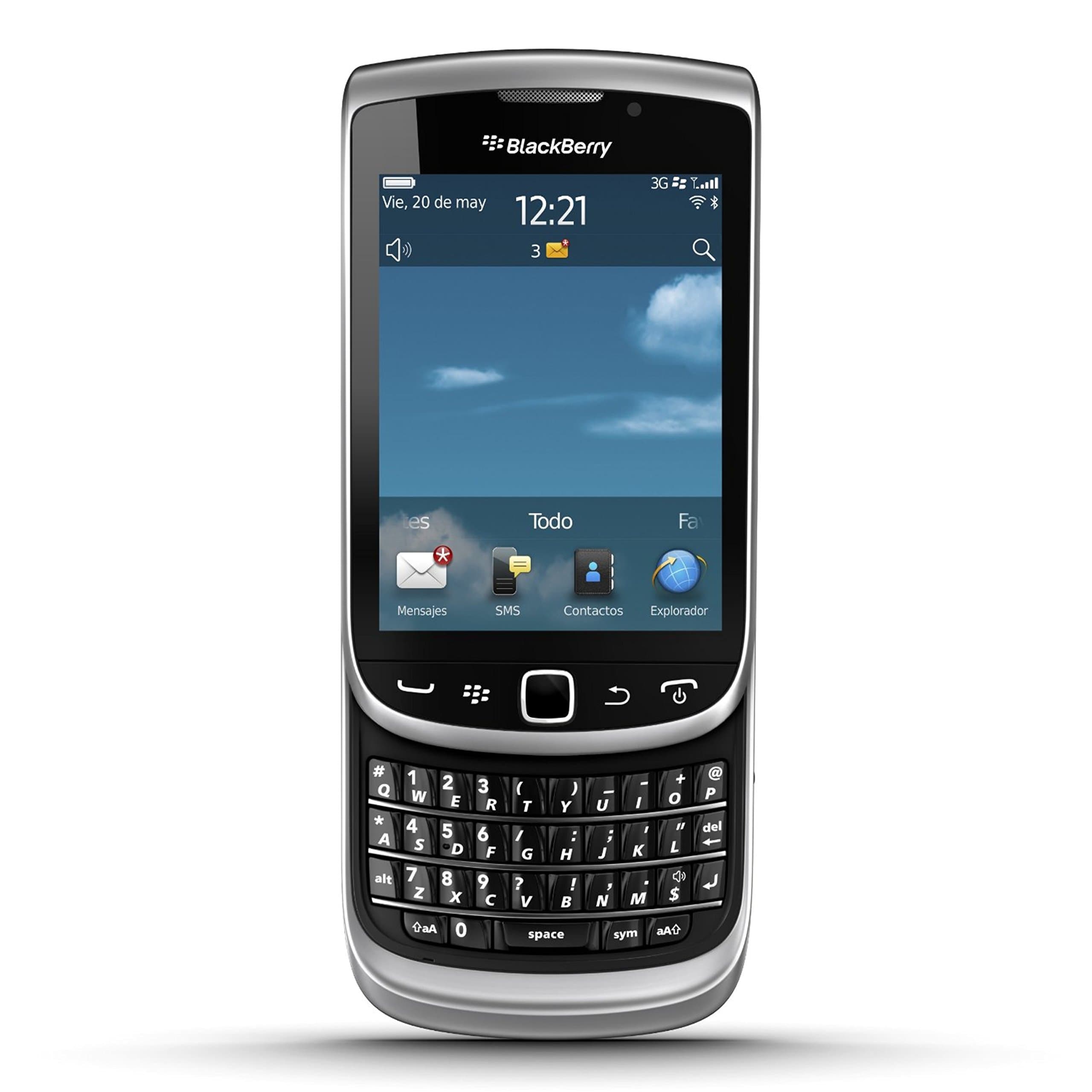 Blackberry Torch 2 9810 Unlocked Phone with 1.2GHz Processor, GPS, 5 MP Camera and HD Video - Unlocked Phone - No Warranty - Grey