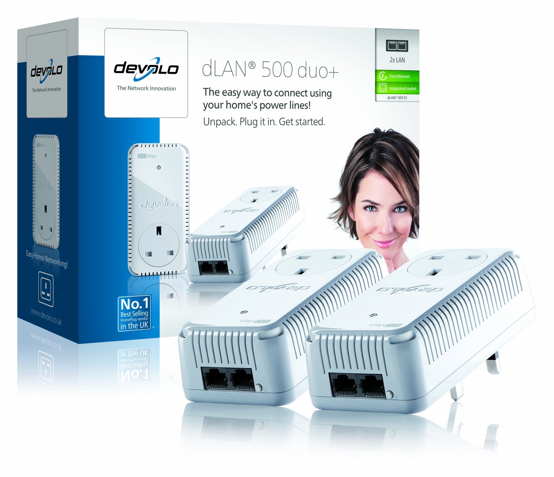 Devolo 09131 dLAN 500 Duo+ Starter Kit