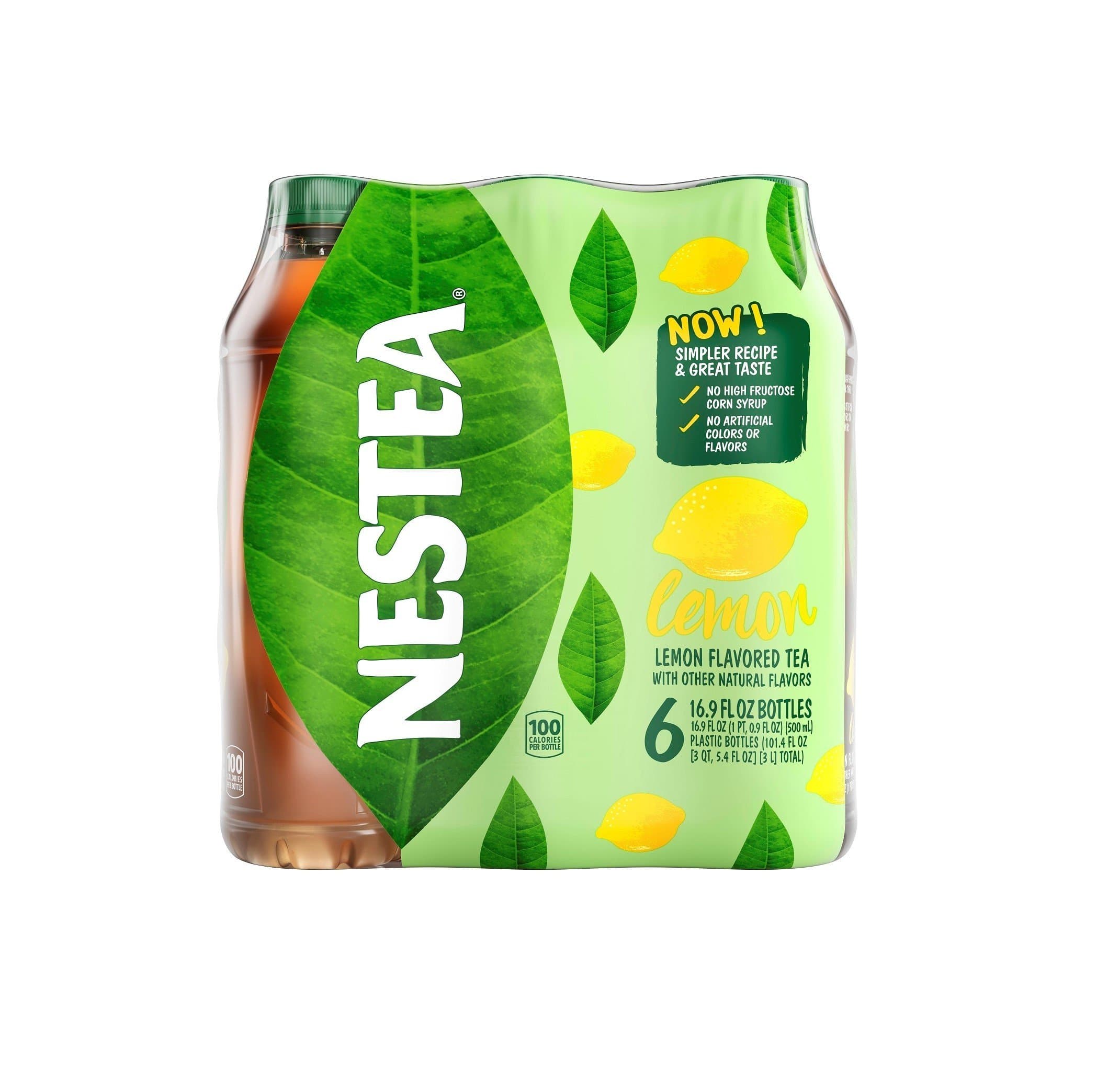 NESTEA Lemon Flavored Iced Tea, 16.9-Ounce bottles (Pack of 6)