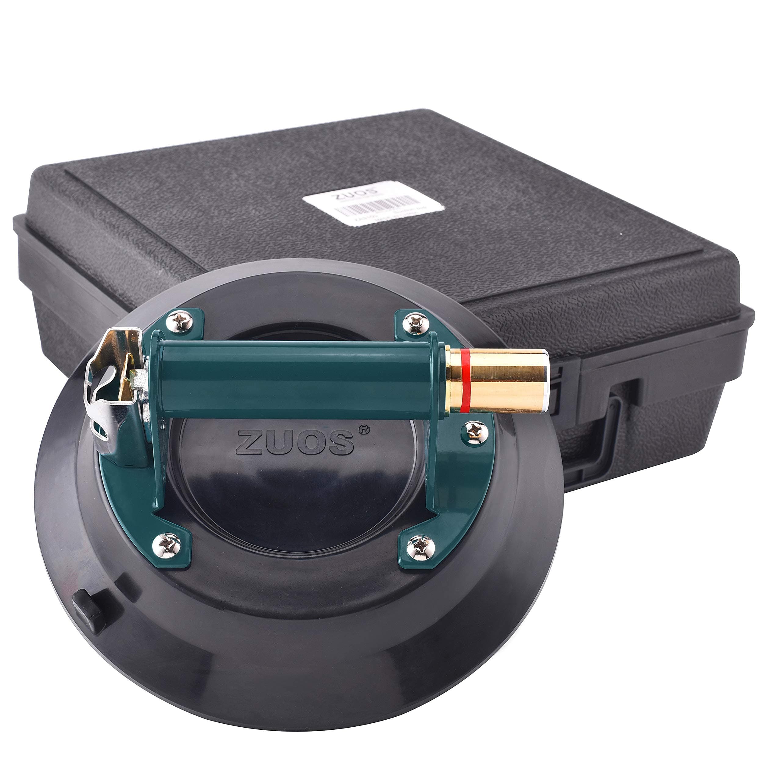 10" Vacuum Concave Suction Cup for Granite & Glass Lifting, Glass Suction Cup Vacuum Glass Lifter with Metal Handle and Brass Pump,280lbs Load Capacity (10" Suction Cup)