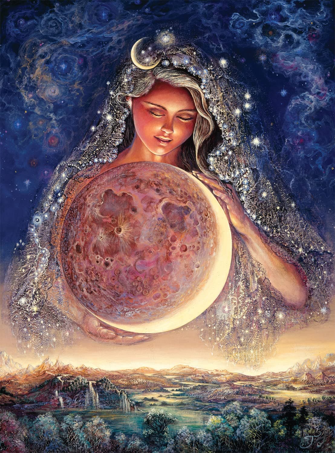 Buffalo GamesJosephine Wall - Moon Goddess (Glitter Edition) - 1000 Piece Jigsaw Puzzle