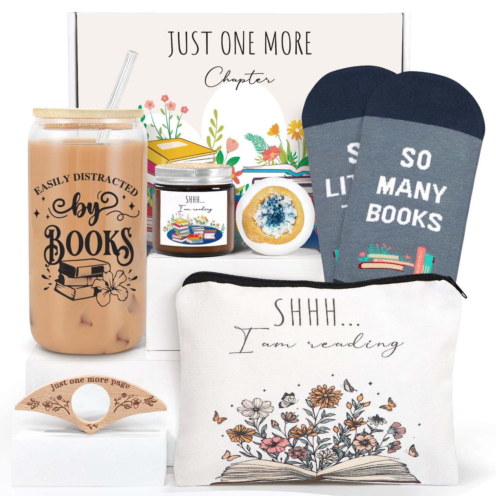 6 PCS Book Lovers Gifts for Women - Bookish Gift for Books Lover, Readers, Librarians, Bookworms - Christmas, Birthday Gifts for Book Reading Lovers Women Girl Friend