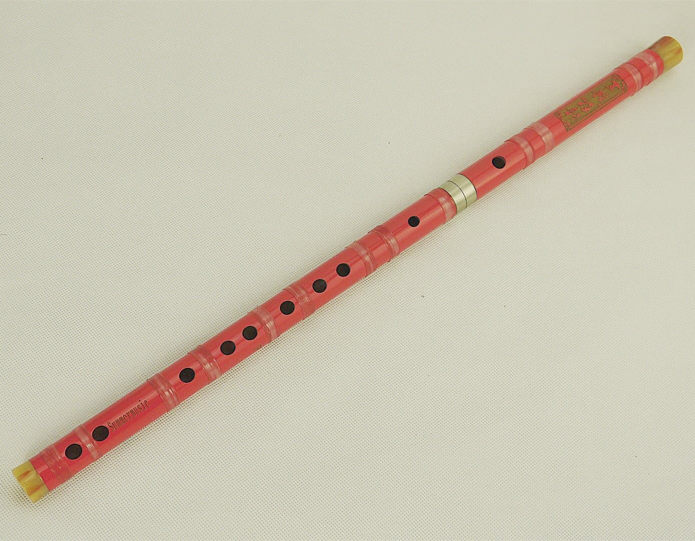 Pink Paint Sr1525-fba Alto F Professional Dizi Handmade Chinese Music Instrument Bamboo Flute,gift Idea