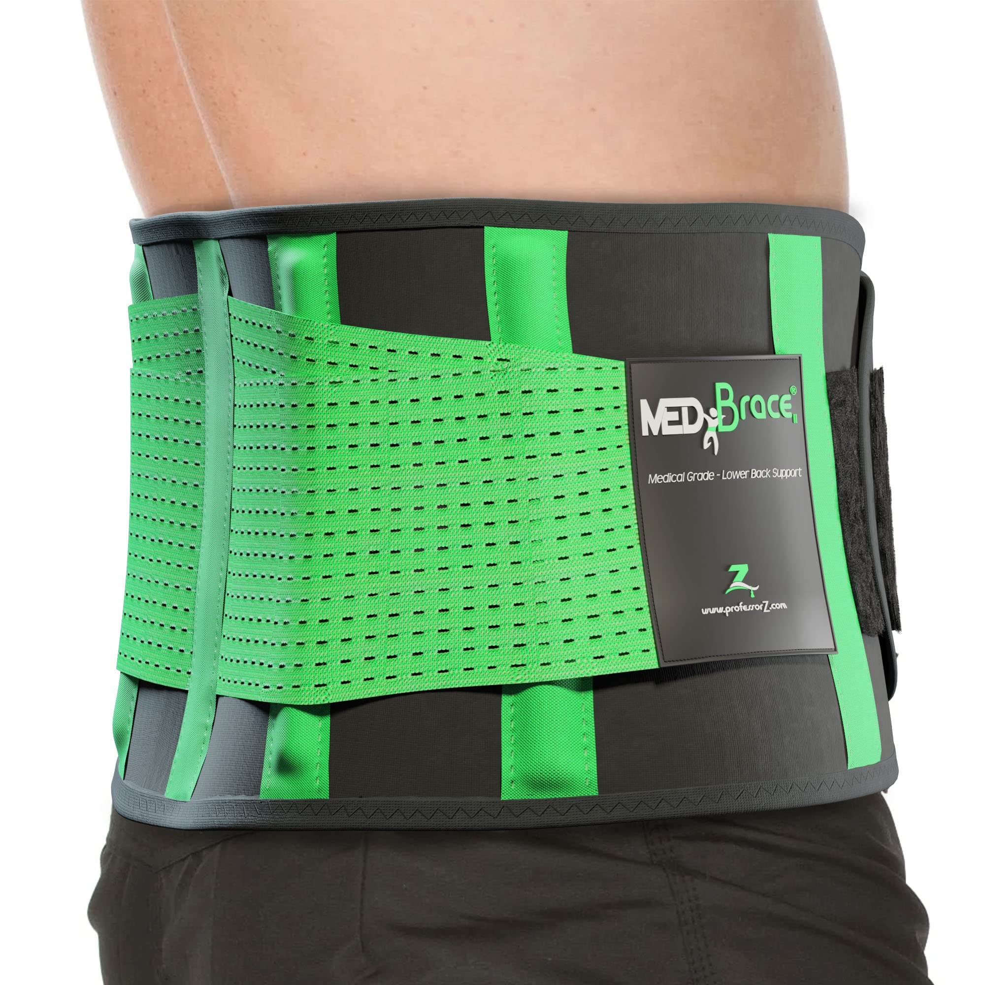 Back Support Brace, Lower Lumbar Belt II (Medical Grade) Pain & Discomfort Relief from Sciatica, Backache, Slipped Disc, Hernia, Spinal Stenosis, Spine Injury Prevention | Posture Corset