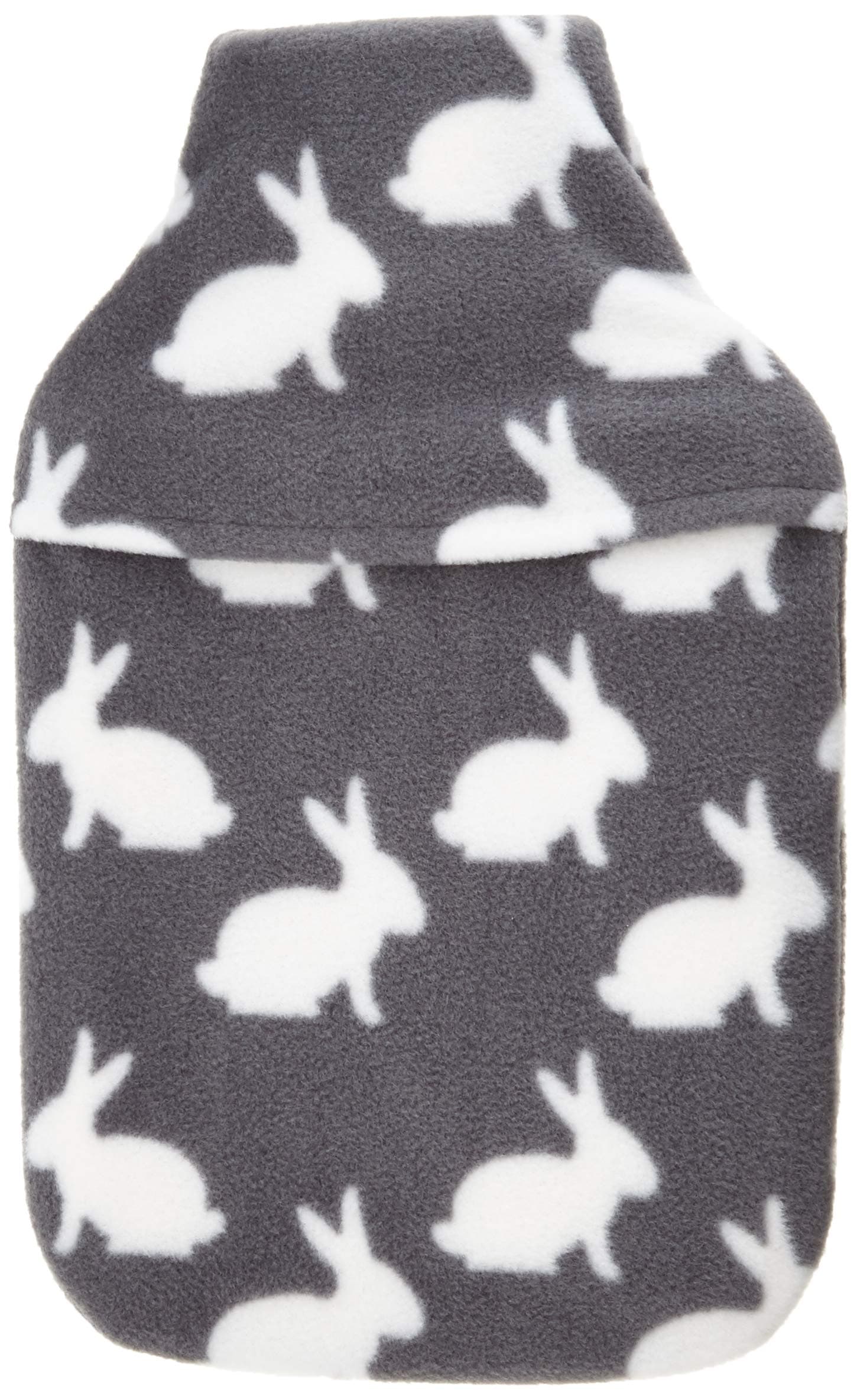 Vagabond Bags Grey Rabbit 2 Litre Hot Water Bottle and Cover