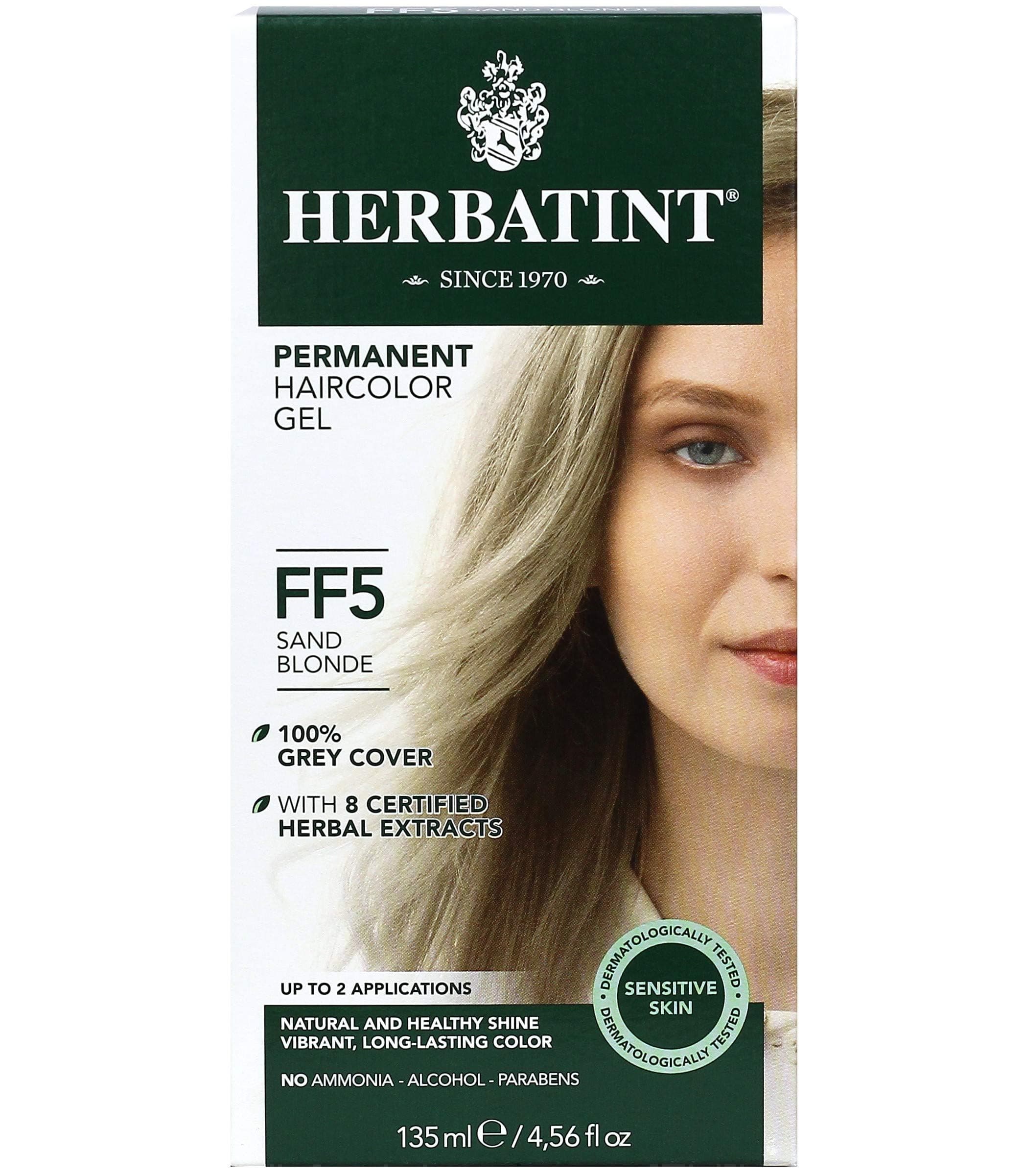 Flash Fashion, Permanent Herbal Haircolour Gel, Sand Blonde, 4.5 fl oz (135 ml)