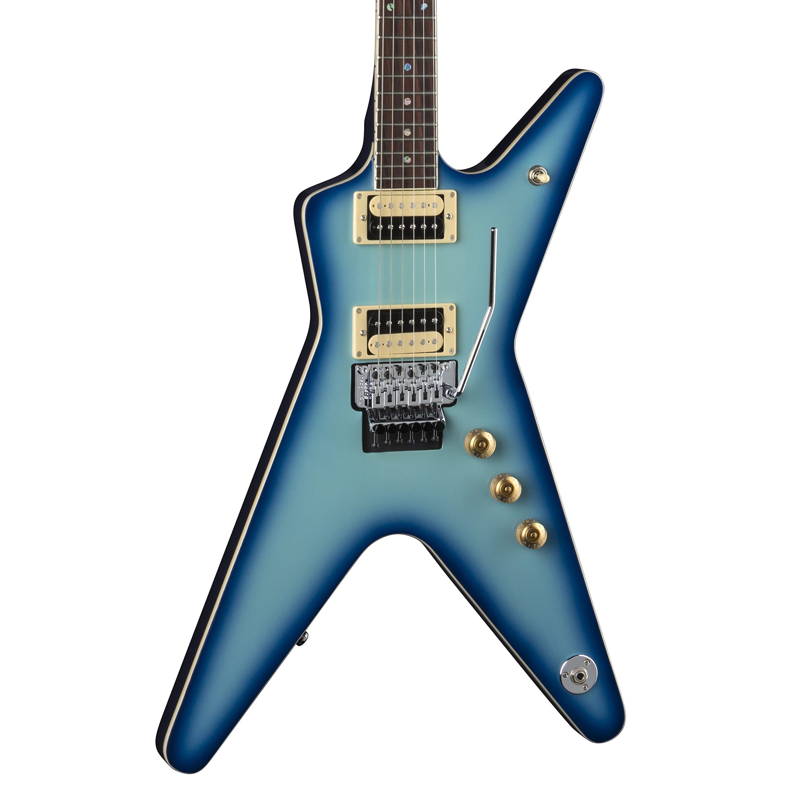 Dean ML 79 Floyd Rose Electric Guitar, Blue Burst