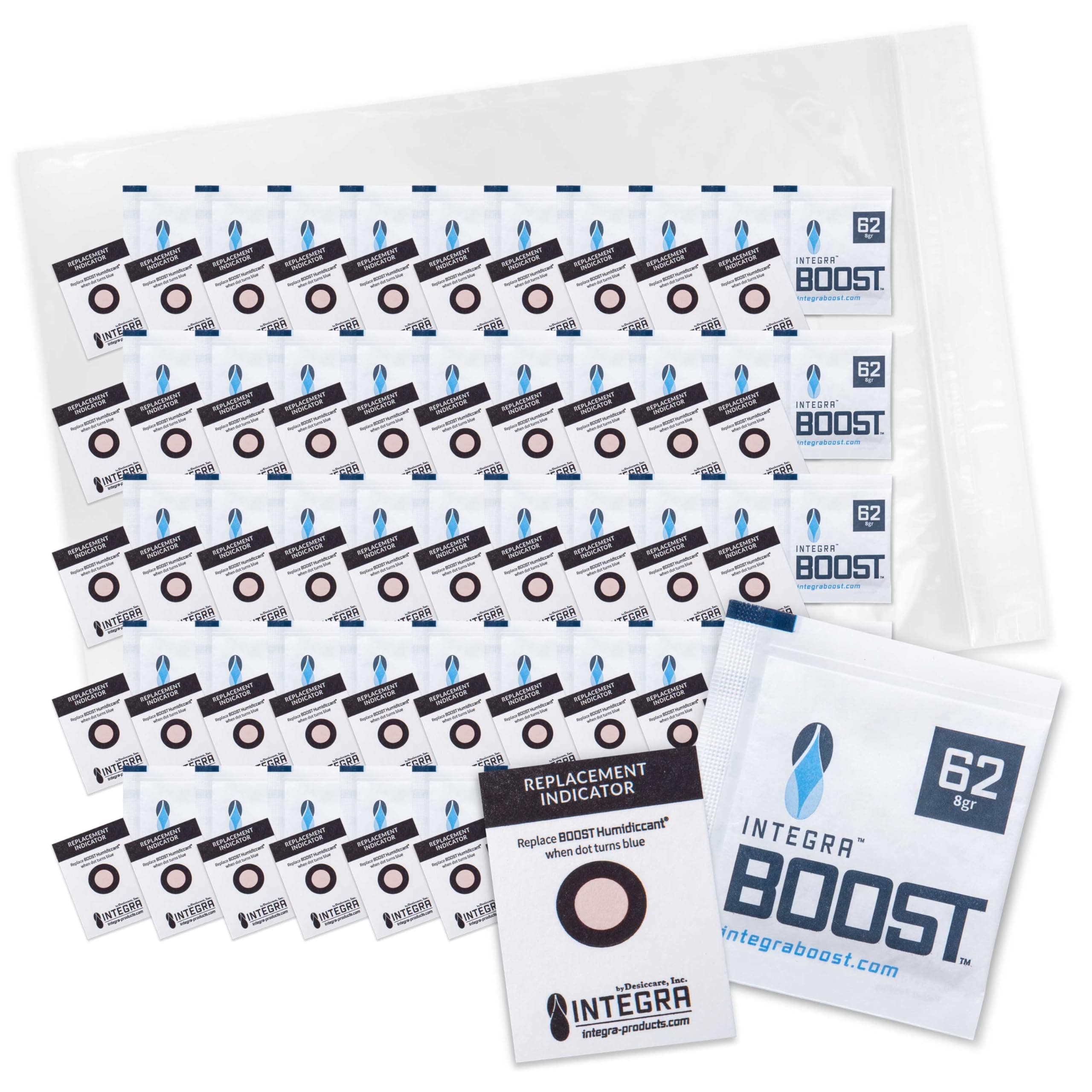 - Integra Boost 2-Way Humidity Control Pack - Preserve Flavor & Control Humidity at 62% RH - Moisture Absorber for Herbs, Spices & More - 8 Gram (Pack of 50)