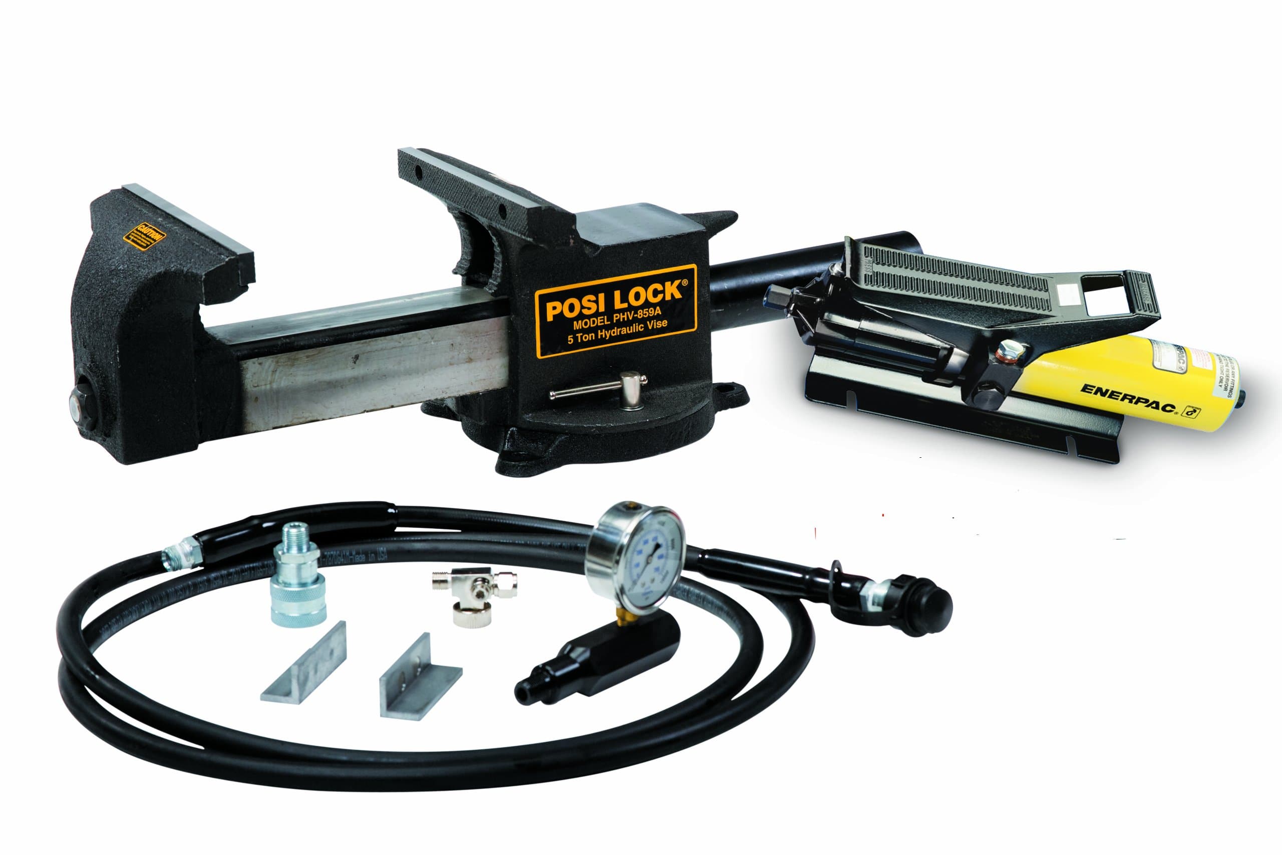 Posi Lock PHV859A Puller Hydraulic Bench Vise, 5 tons Capacity