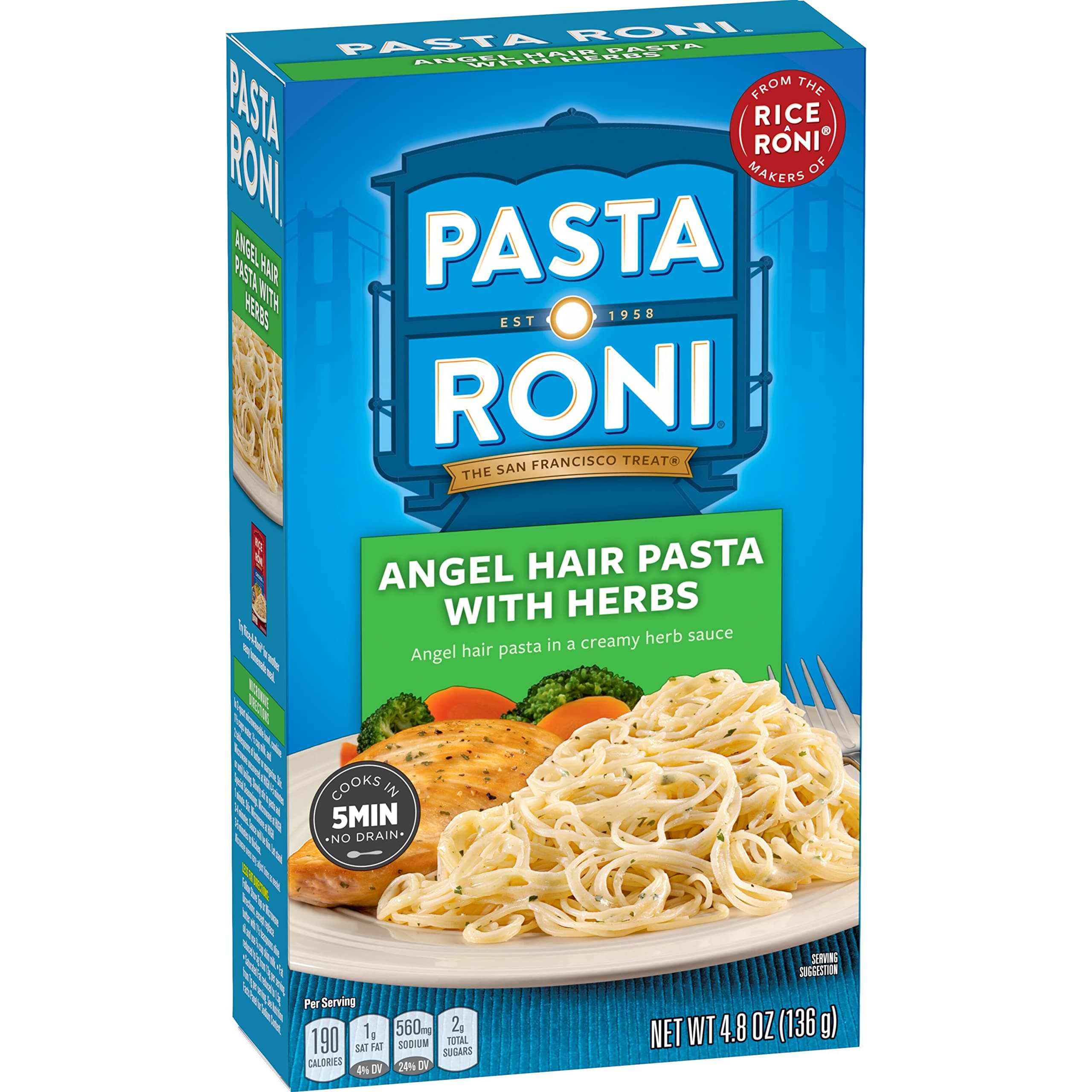 Pasta Roni, Angel Hair Pasta with Herbs, 4.8 Oz