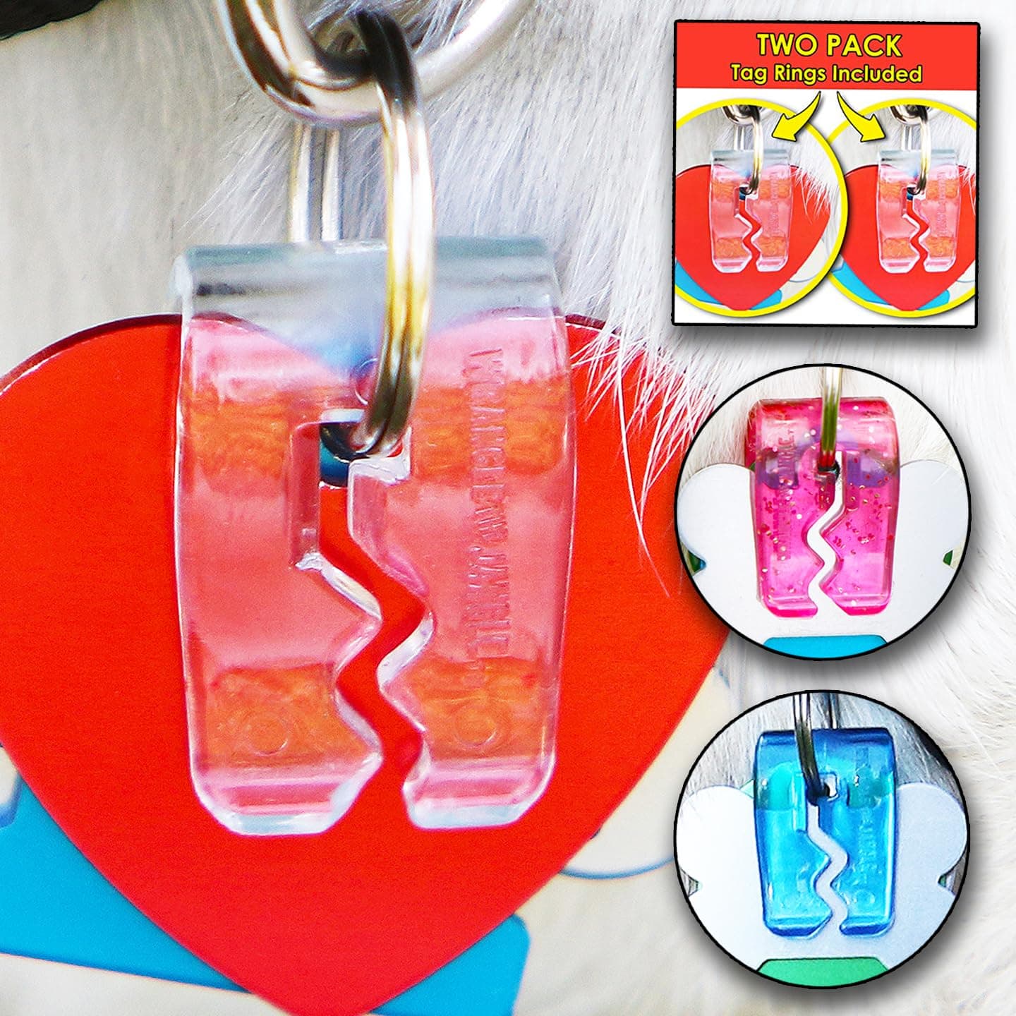 Pet Tag Silencer Clip It On, Jingle's Gone! -Clear