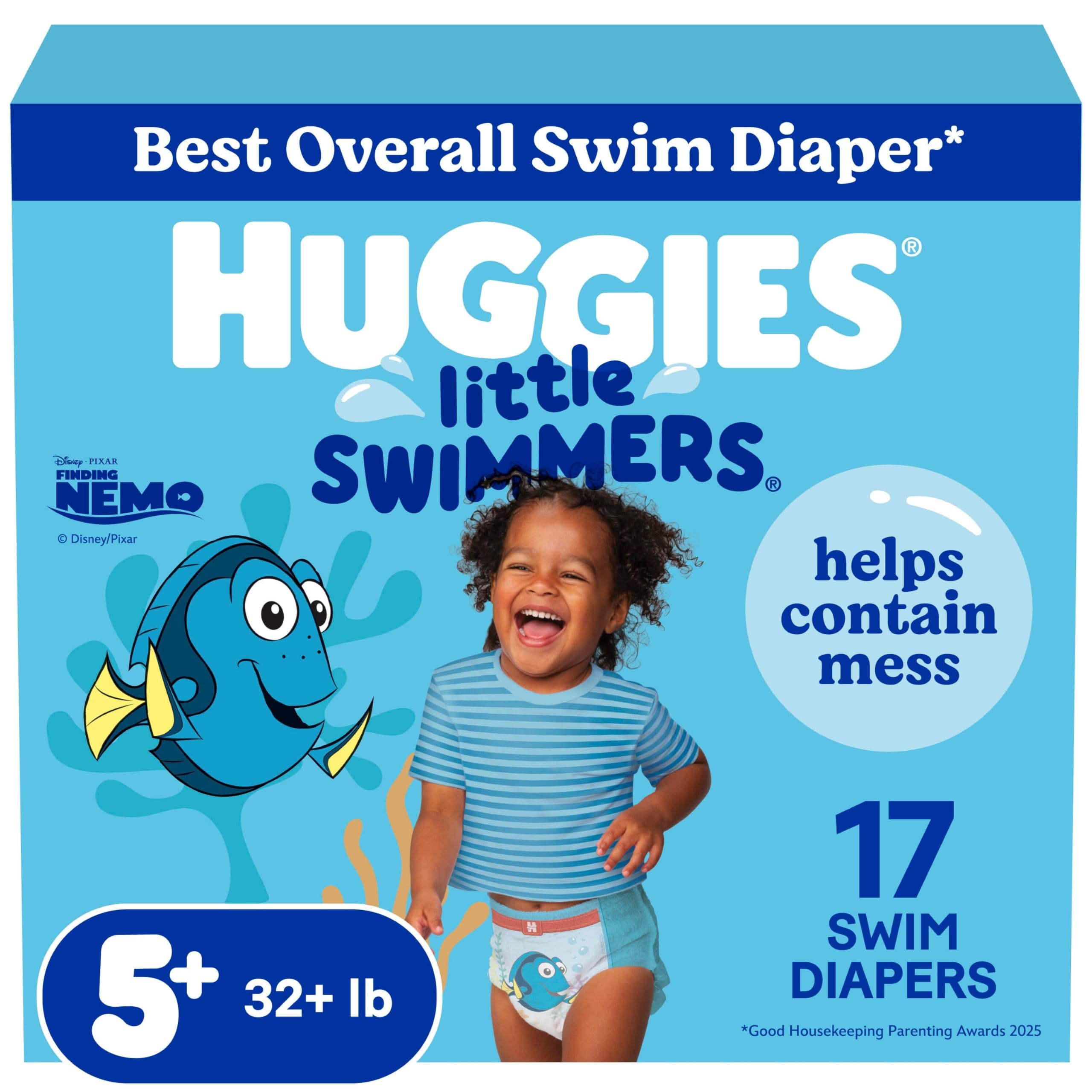 Huggies Little Swimmers Disposable Swimpants, Large, 17 Count (Character May Vary) by Huggies