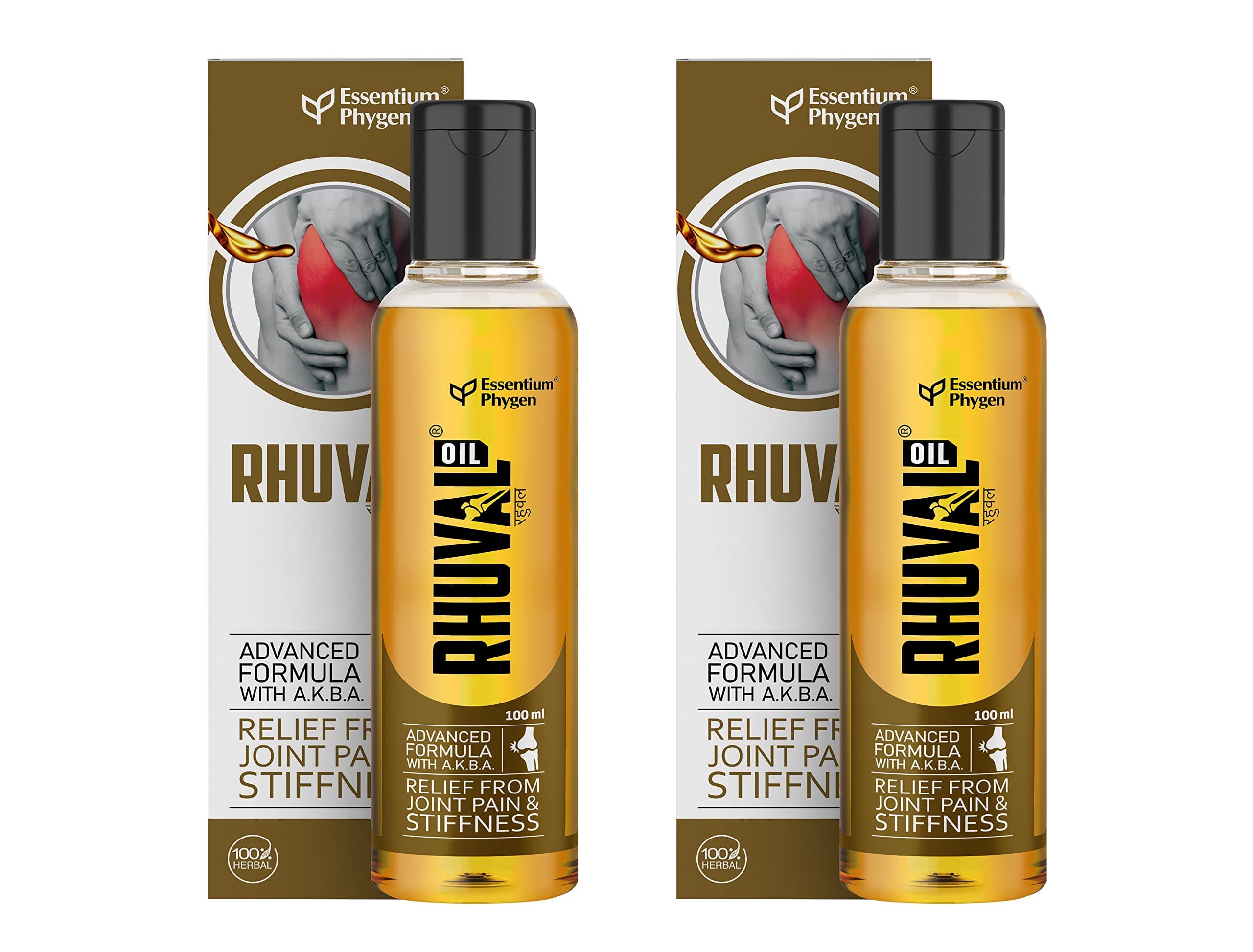 Essentium Phygen Rhuval Oil, Helps in conditions like Pain, Inflammation and Stiffness - 100+100=200ml