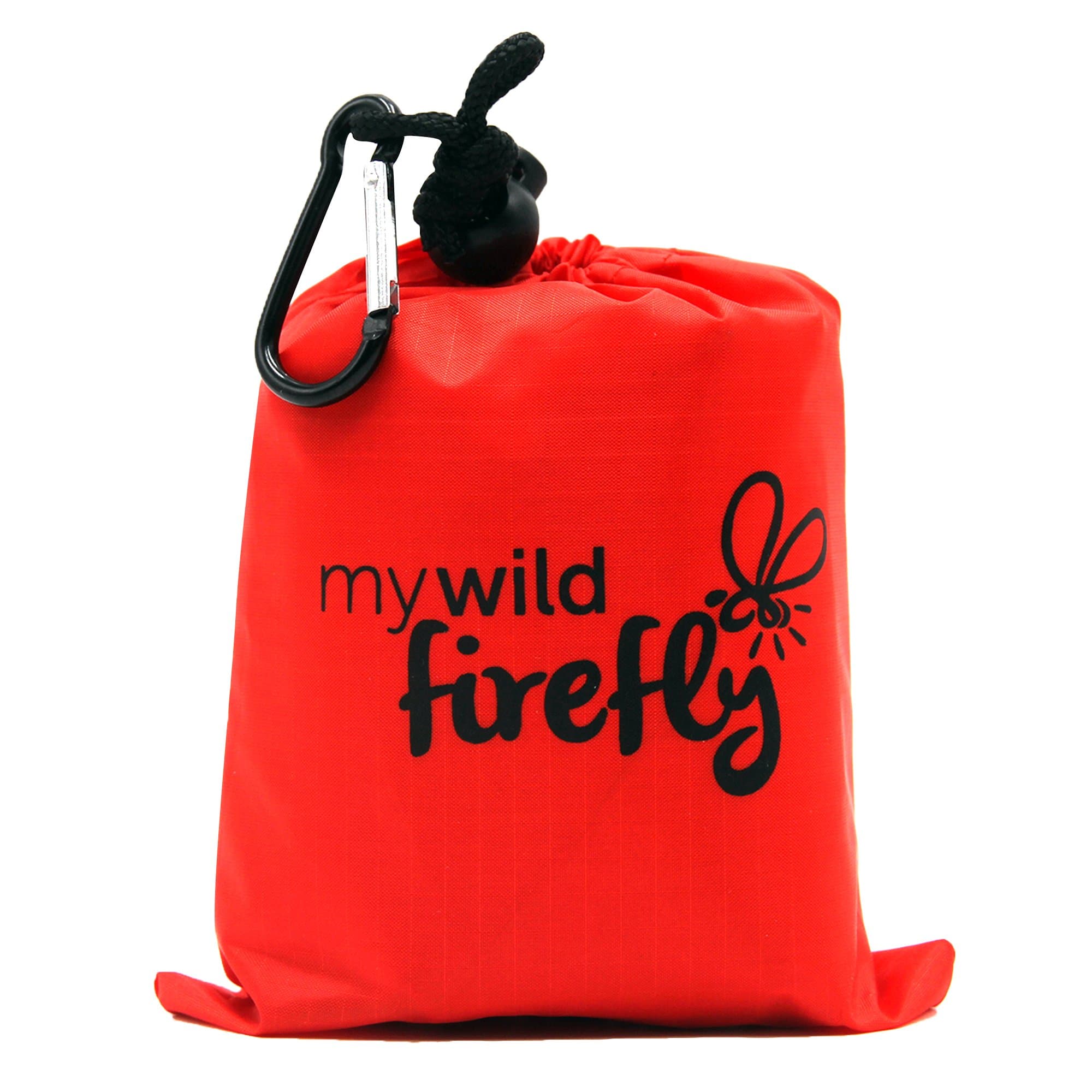 Pocket Blanket - Includes 4 Built-in stakes, 4 large corner sand pockets, carabiner - For travel, hiking, camping, beach, picnic - Compact, foldable, waterproof, sandproof ground sheet