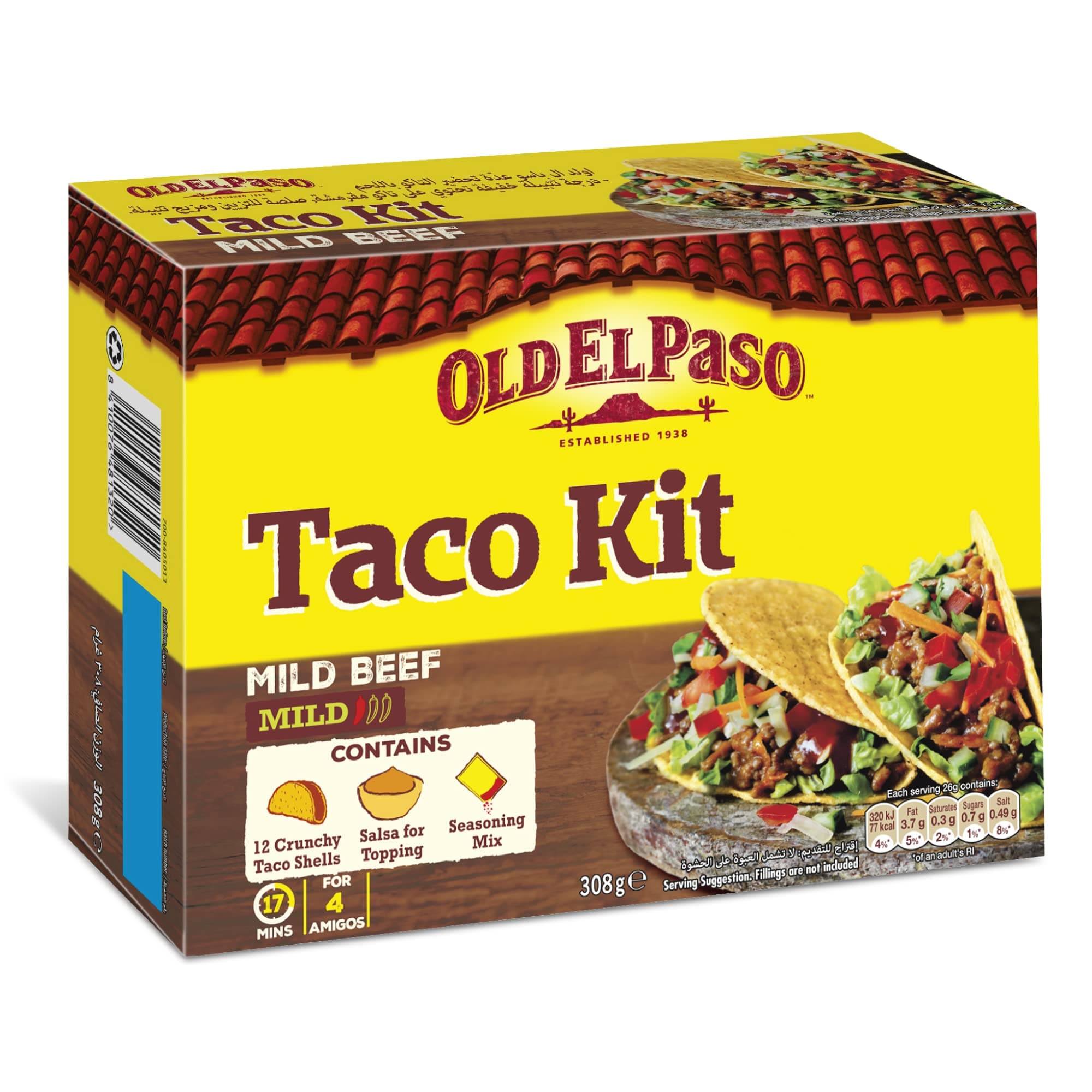 Taco Kit Mild Beef, 308 gm