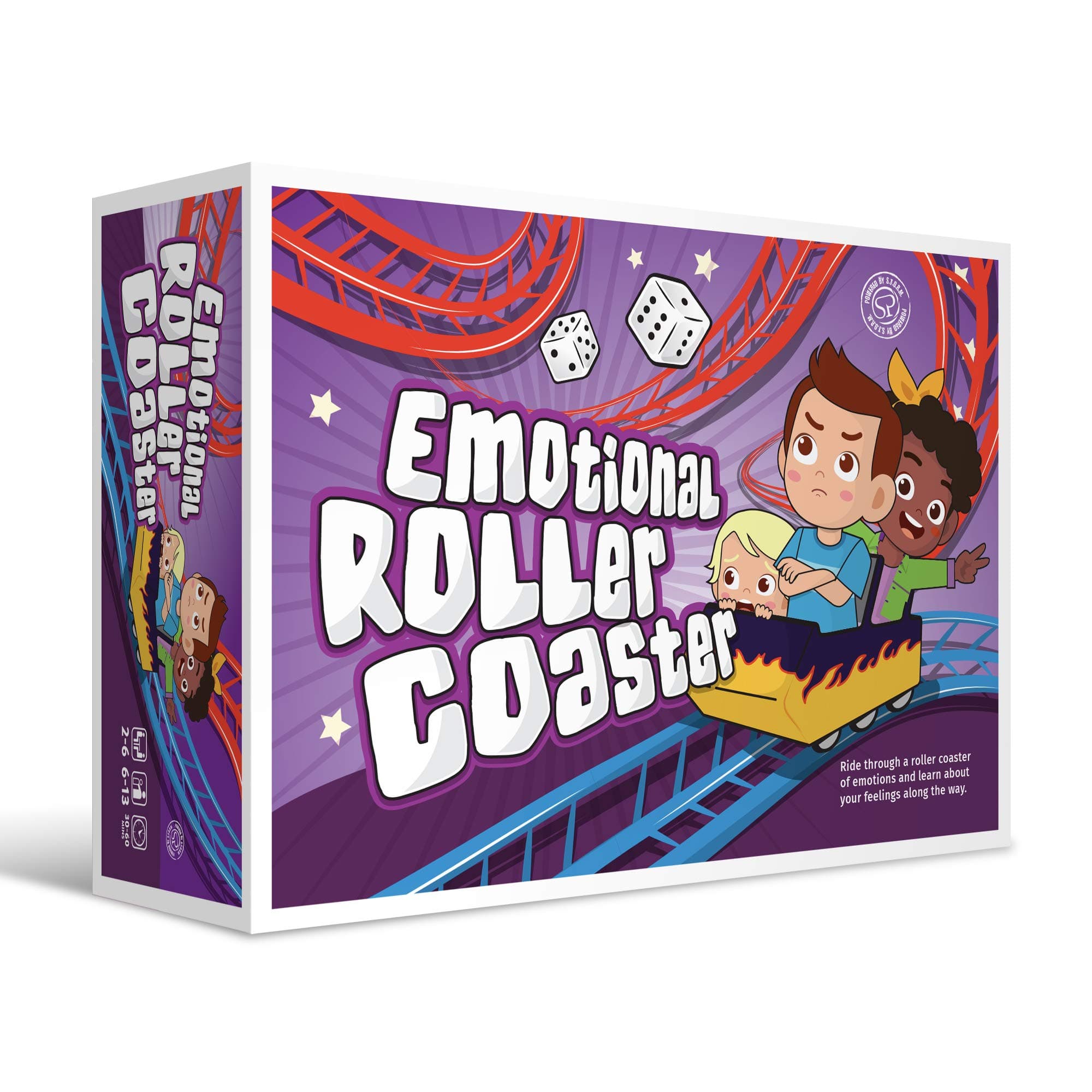 Emotional Rollercoaster | Anger Management Board Game For Kids & Families | Therapy Learning Resources | Anger Control Card Game | Emotion Board Games Games For Kids ages 4-8 -12 | Social Emotional