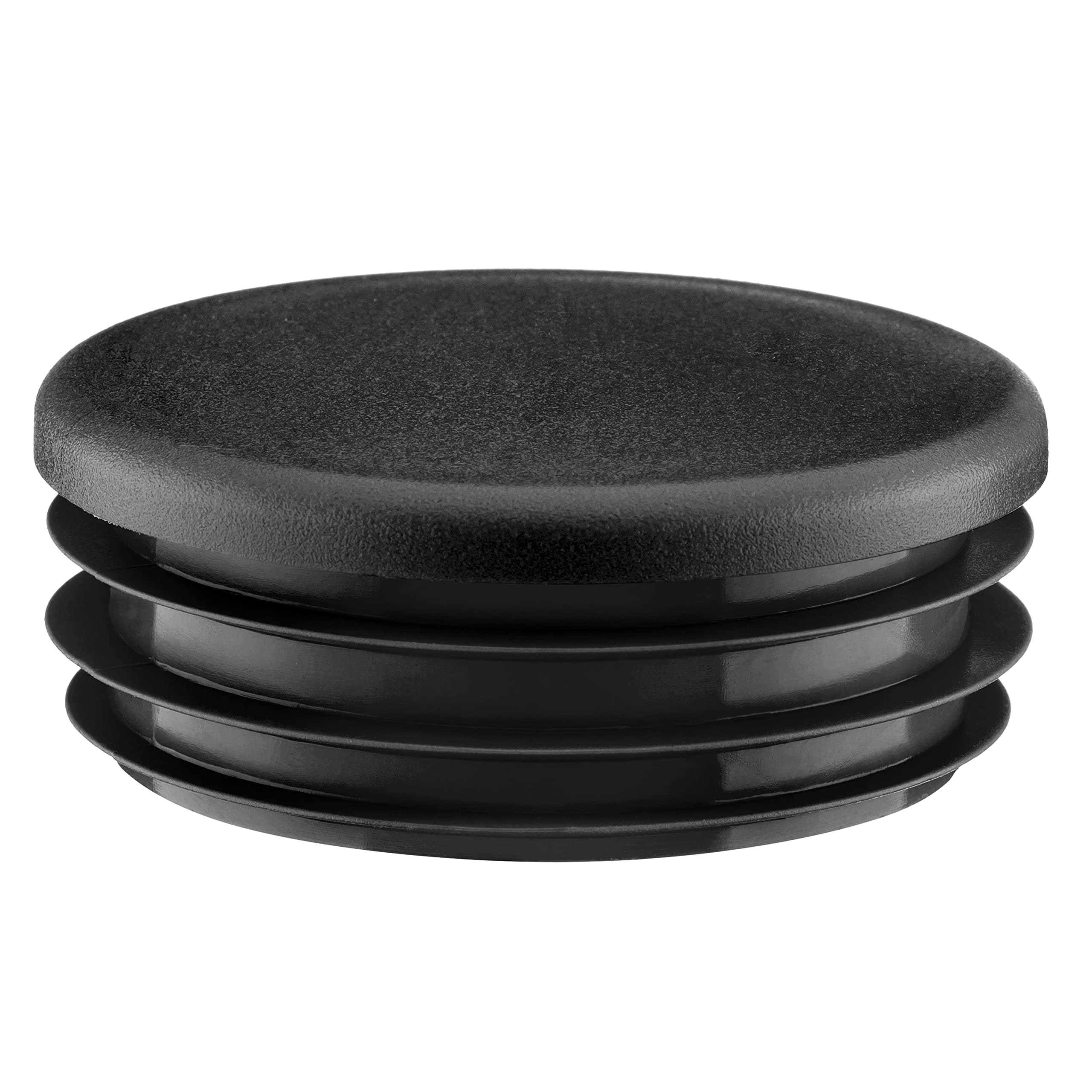 10 pcs. Round tubing end Cap 114 mm (4 1/2 inch) Black Plastic Plug caps