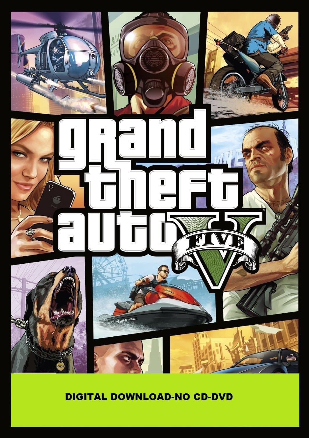 Rockstar North Grand Theft Auto V - PC - (ROCKSTAR SOCIAL CLUB DOWNLOAD CODE-NO CD/DVD)